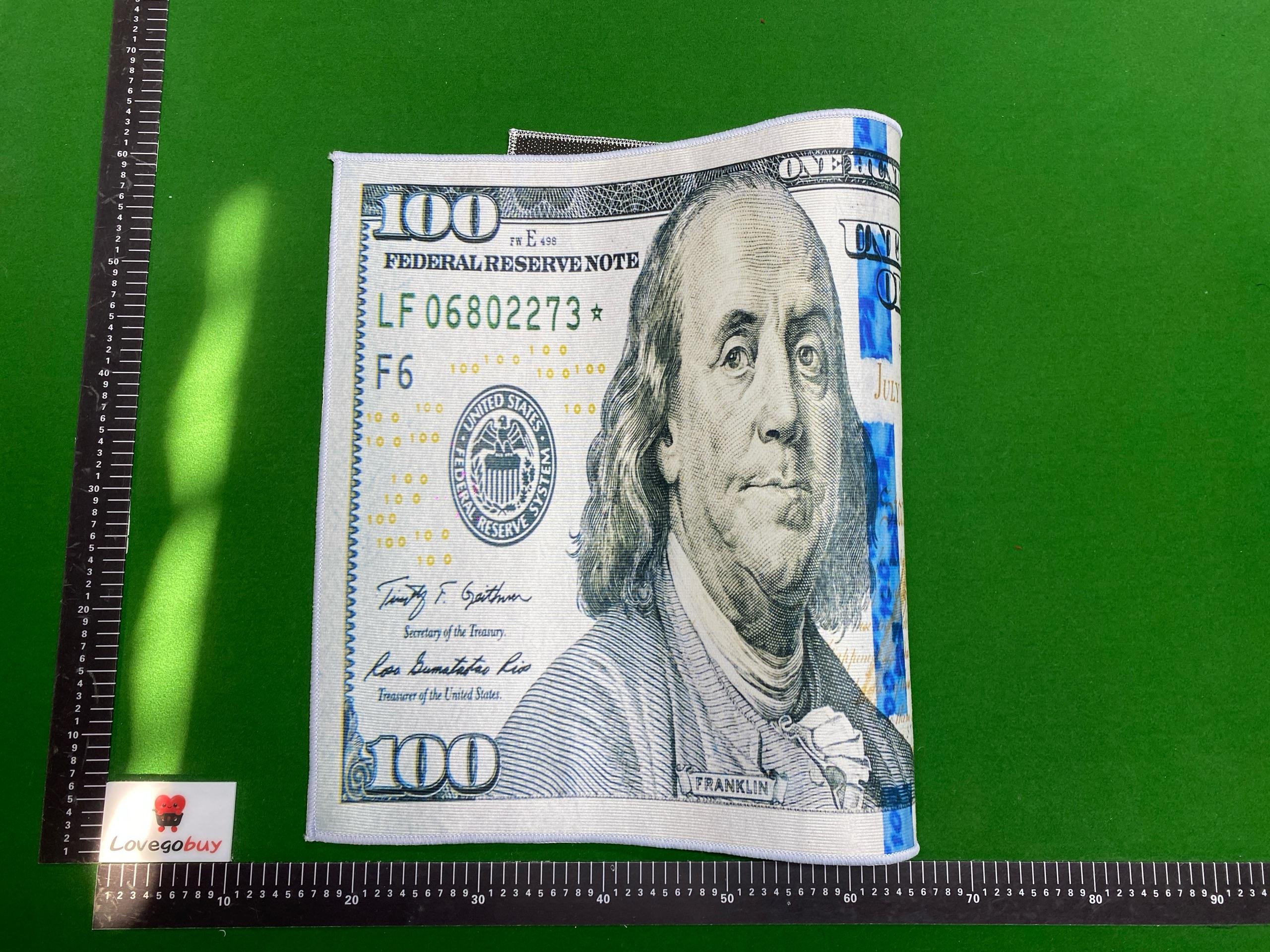Foto QC 4 de Unbranded One Dollar Bill Area Rug Green