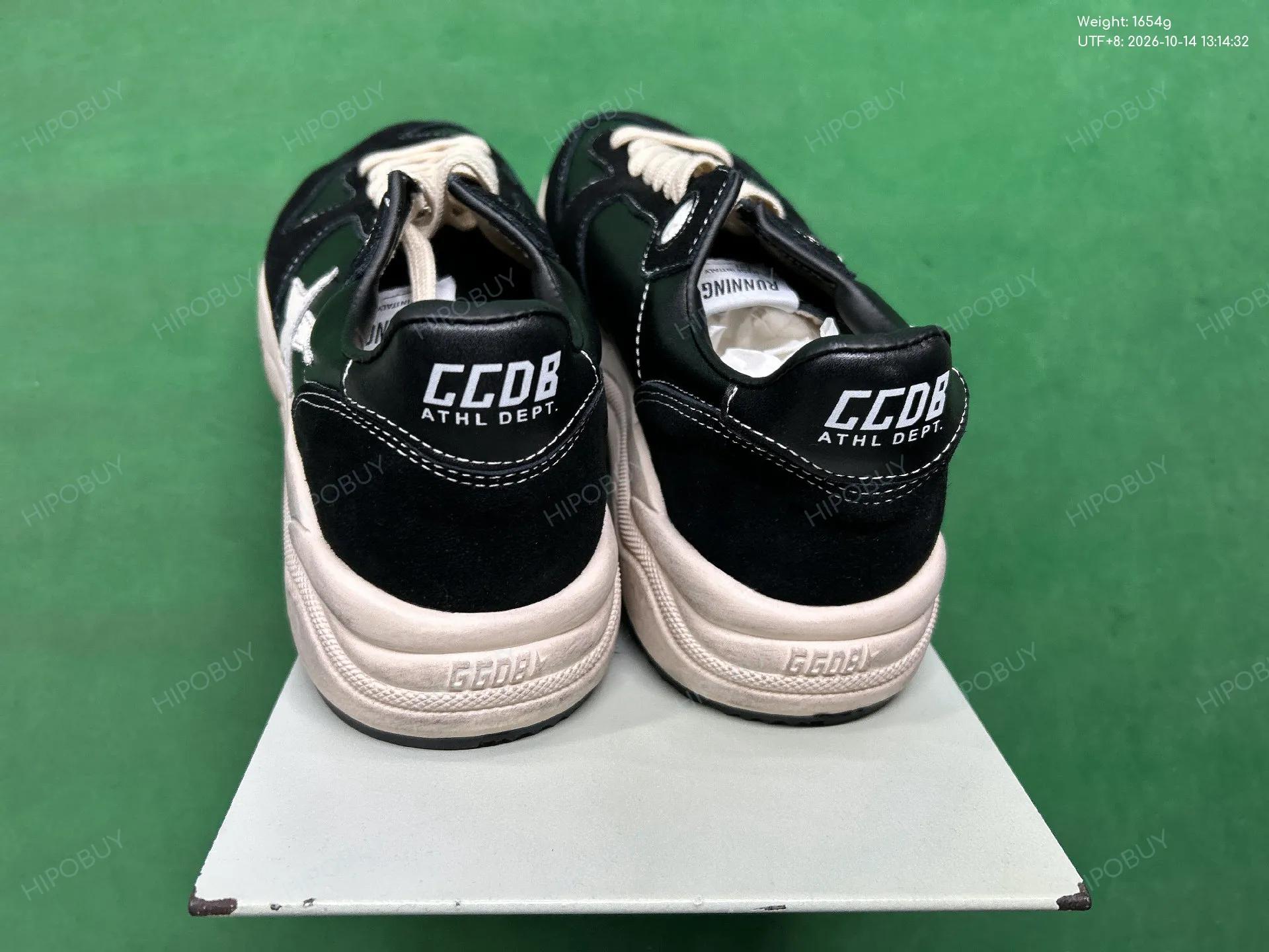 Foto QC 3 de Golden Goose Running Sole Low Black White Star GMF00126.F003775.90352