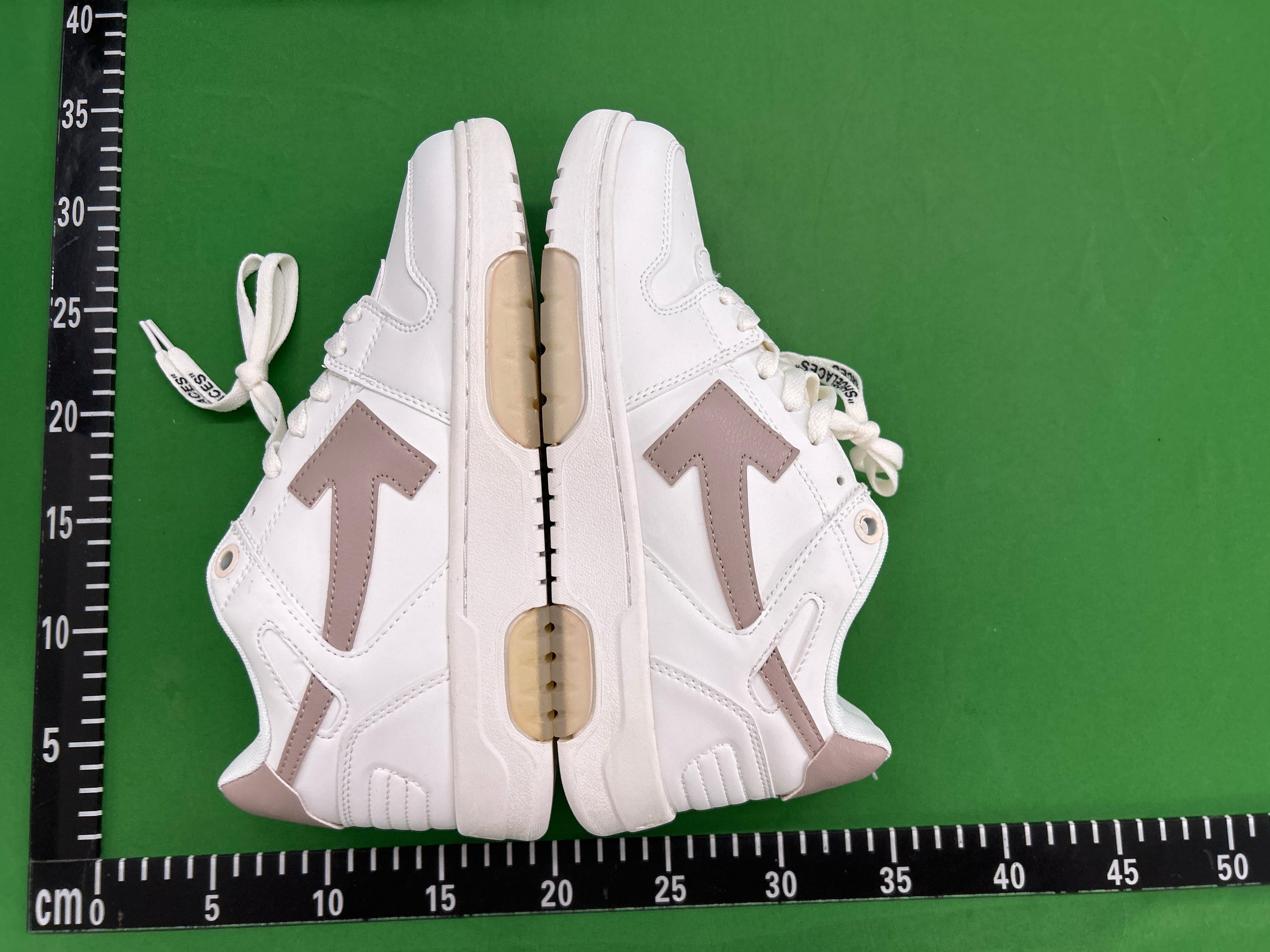 Foto QC 8 de Off-White Out Of Office Low Leather Sneakers Green White