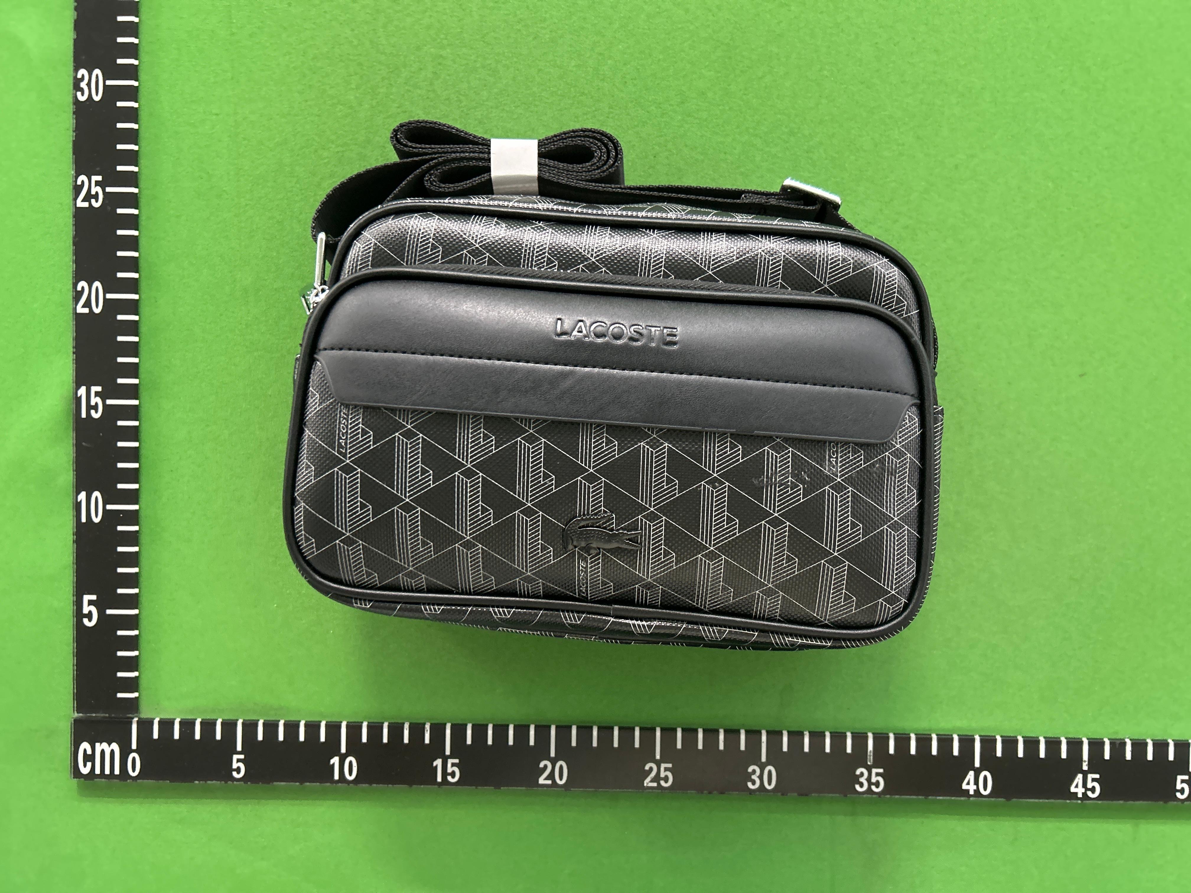 Foto QC 2 de Lacoste The Blend Camera Bag Green Monogram Canvas