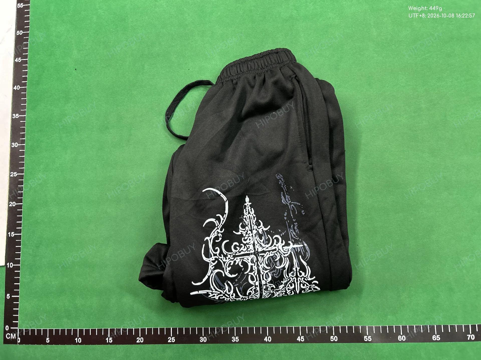 Foto QC 4 de Unbranded Relaxed Sweatpants Graphic Black
