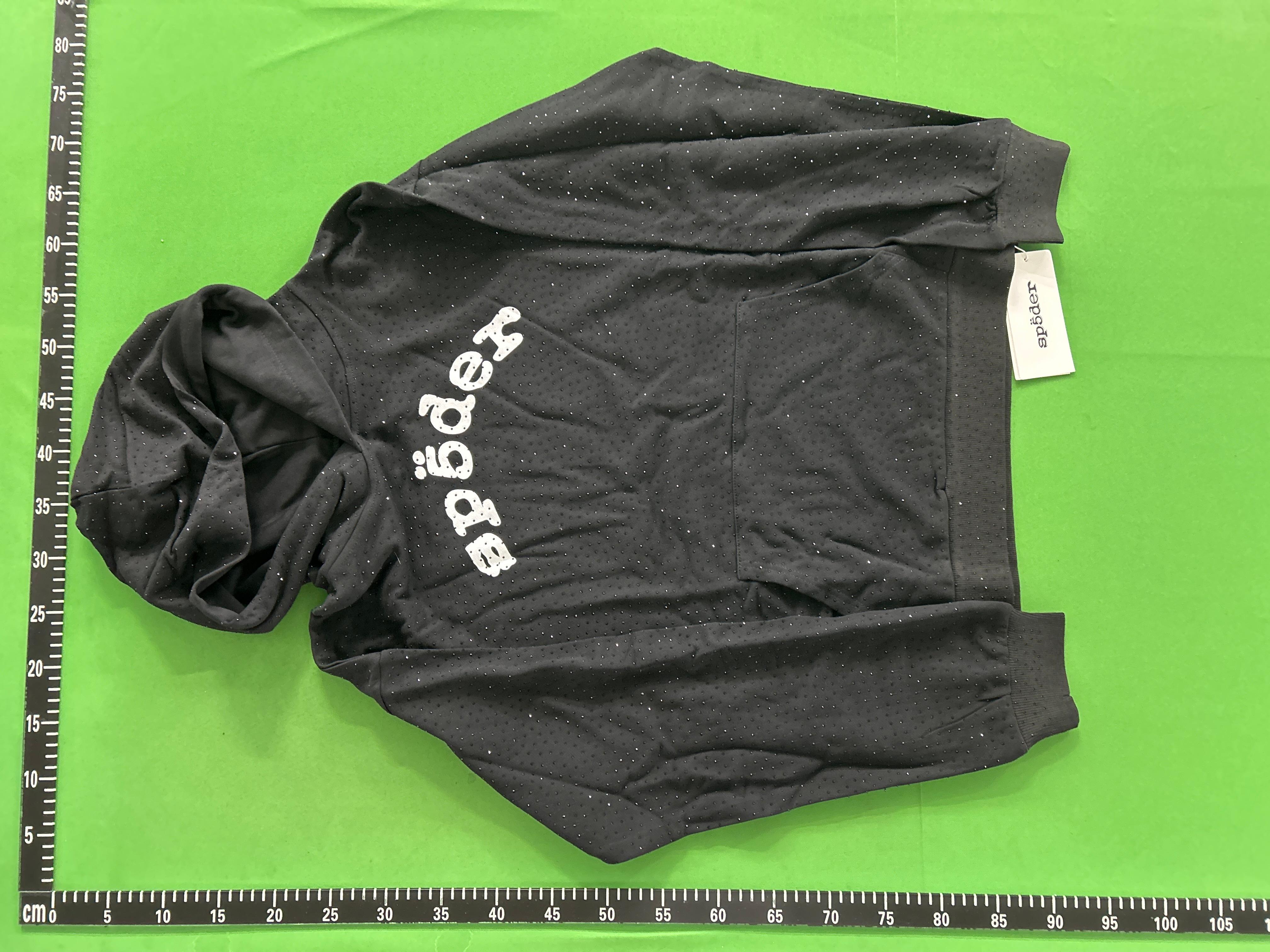 Foto QC 3 de Sp5der Heavy Web Sweater Cotton Fleece Black Green