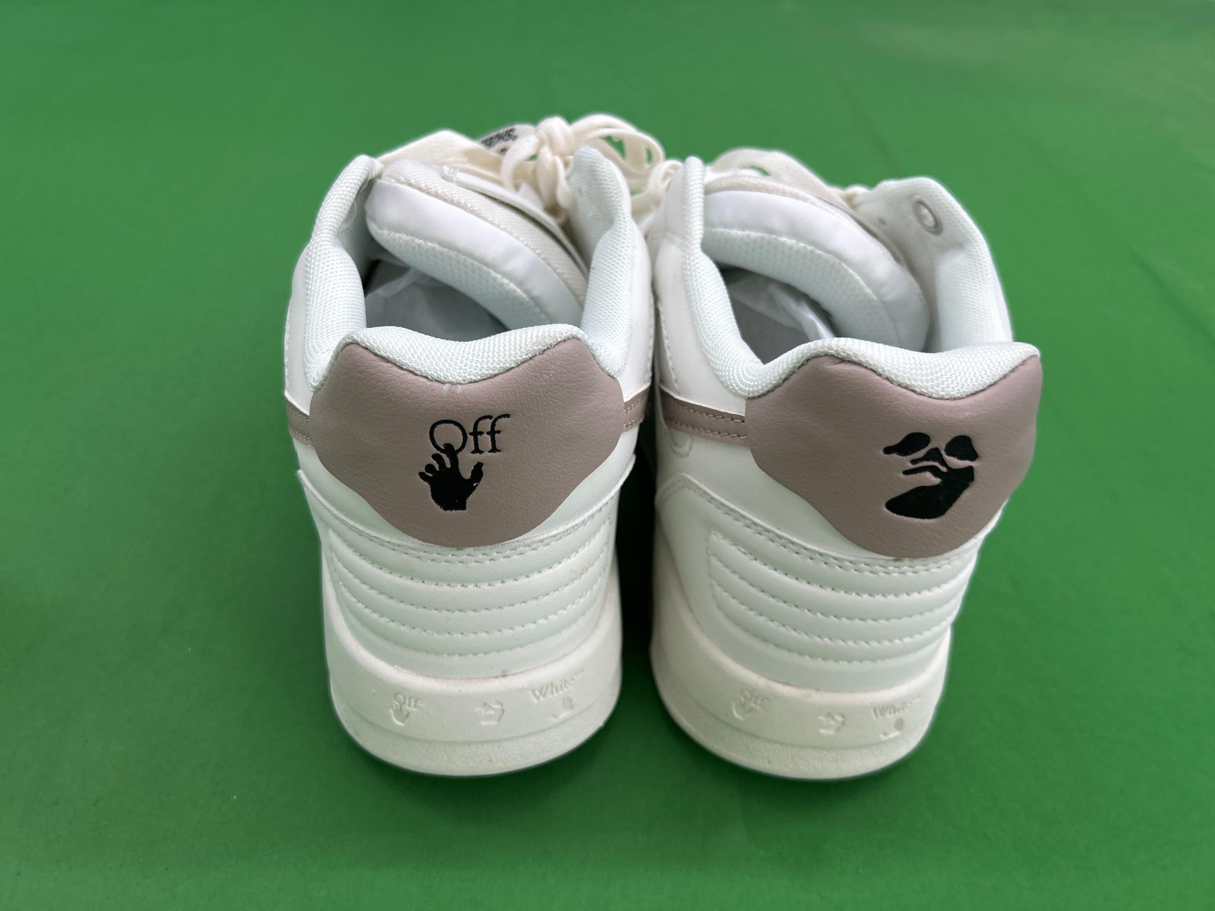 Foto QC 2 de Off-White Out Of Office Low Leather Sneakers Green White