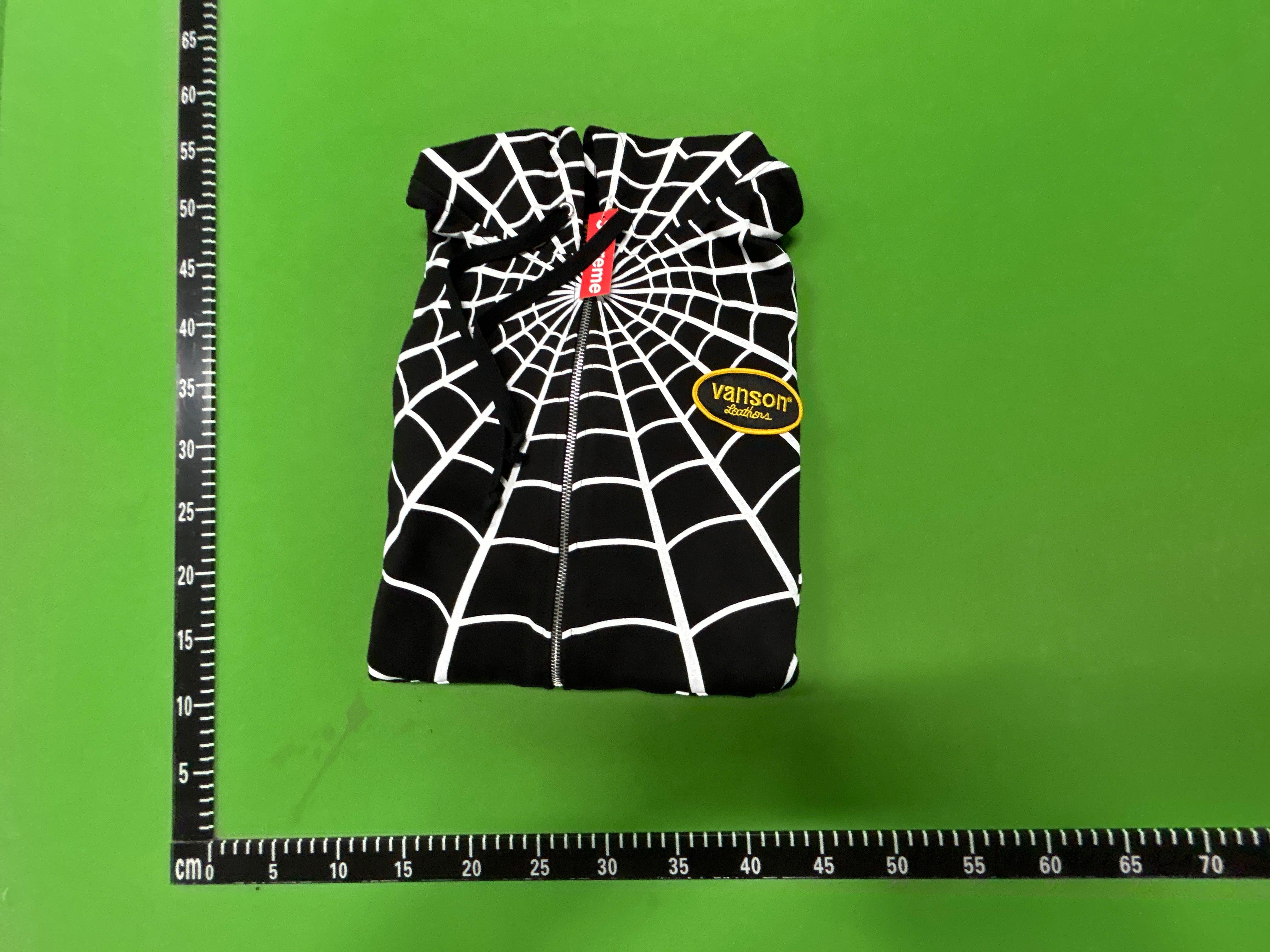 Foto QC 2 de Supreme Vanson Leathers Spider-Man Zip Up Hoodie Red