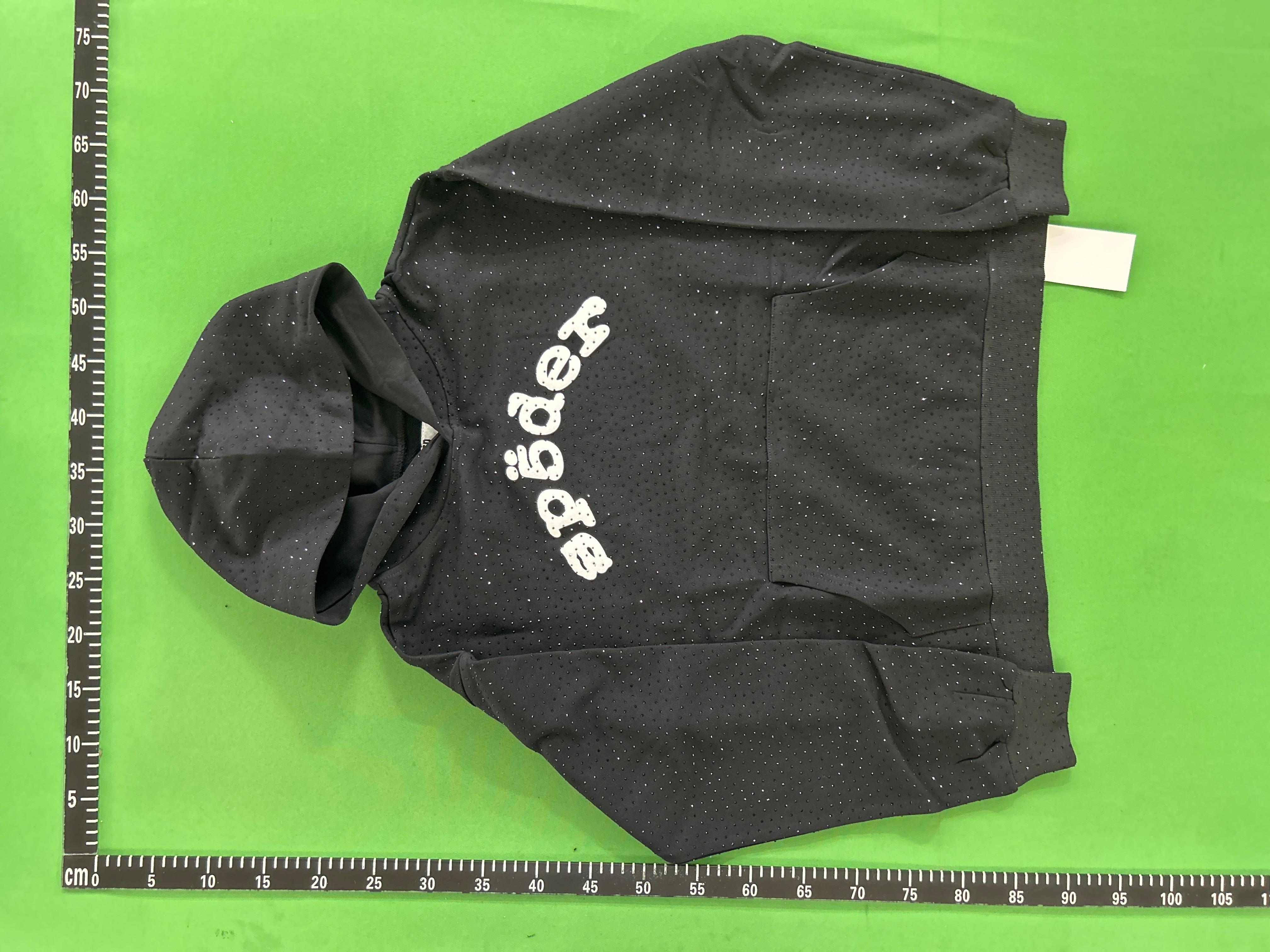 Foto QC 7 de Sp5der Heavy Web Sweater Cotton Fleece Black Green