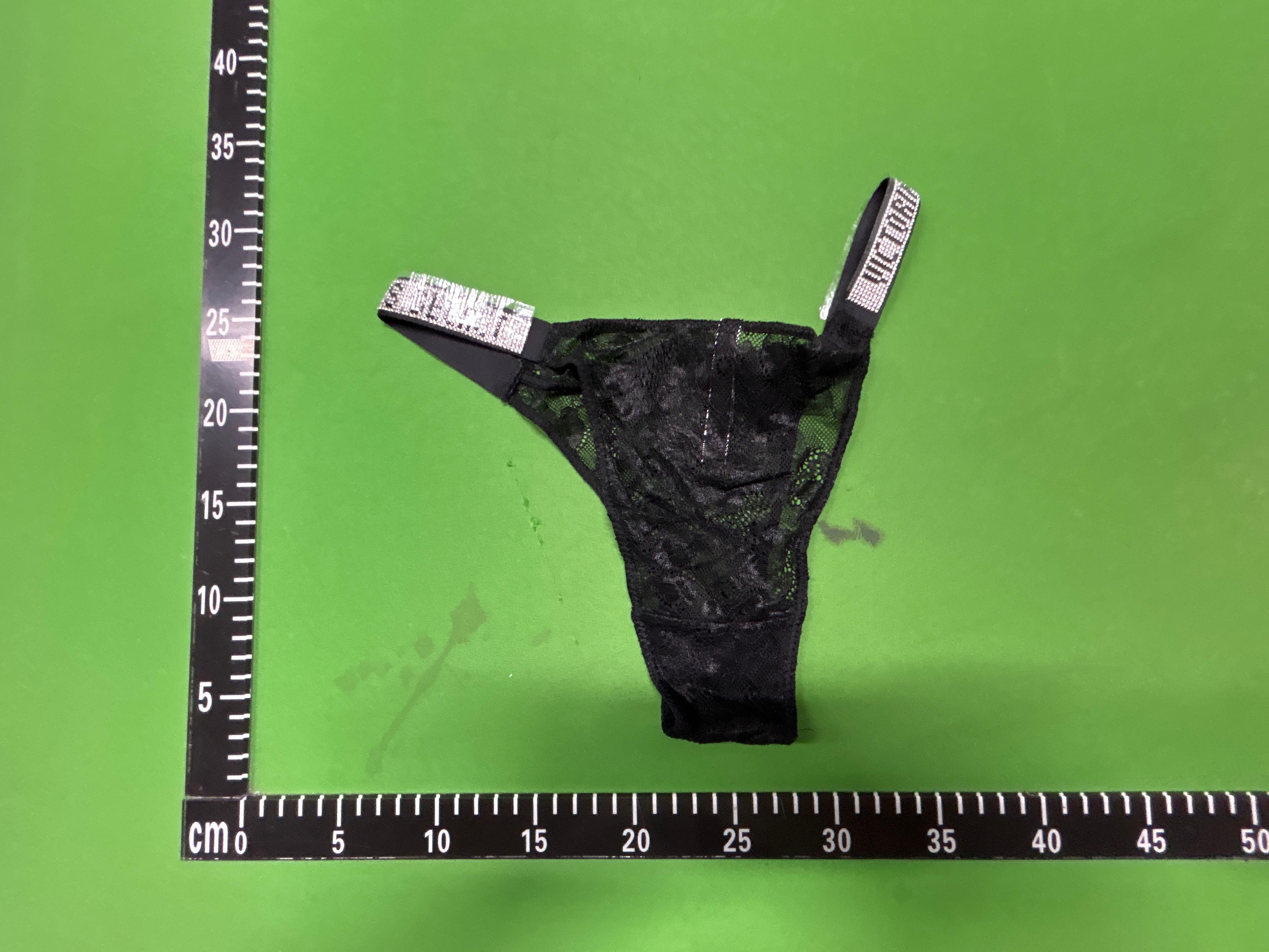 Foto QC 3 de Generic Underwear Lace Rhinestone Thong White