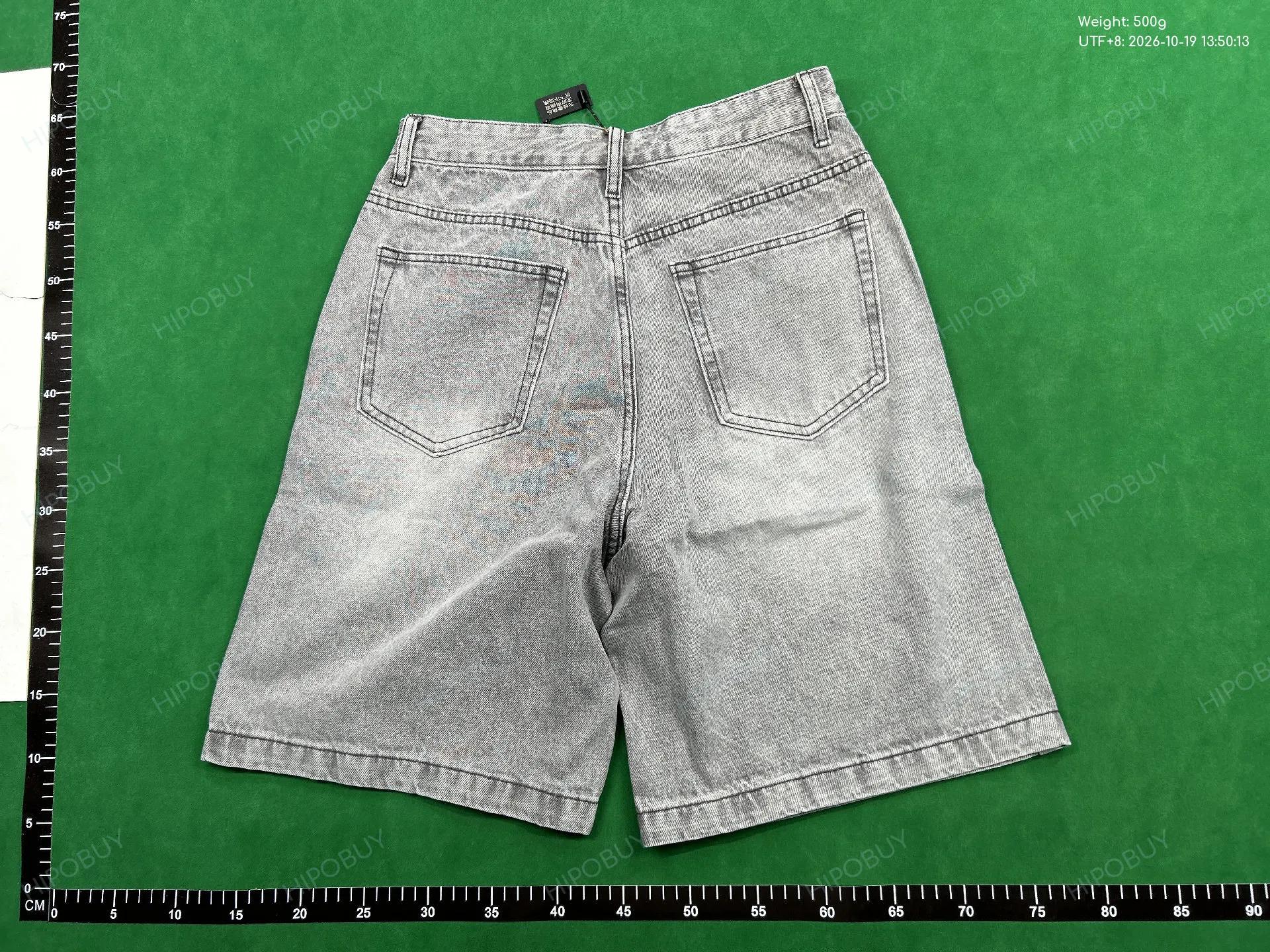Foto QC 3 de Nirben Denim Shorts Camo Loose Grey