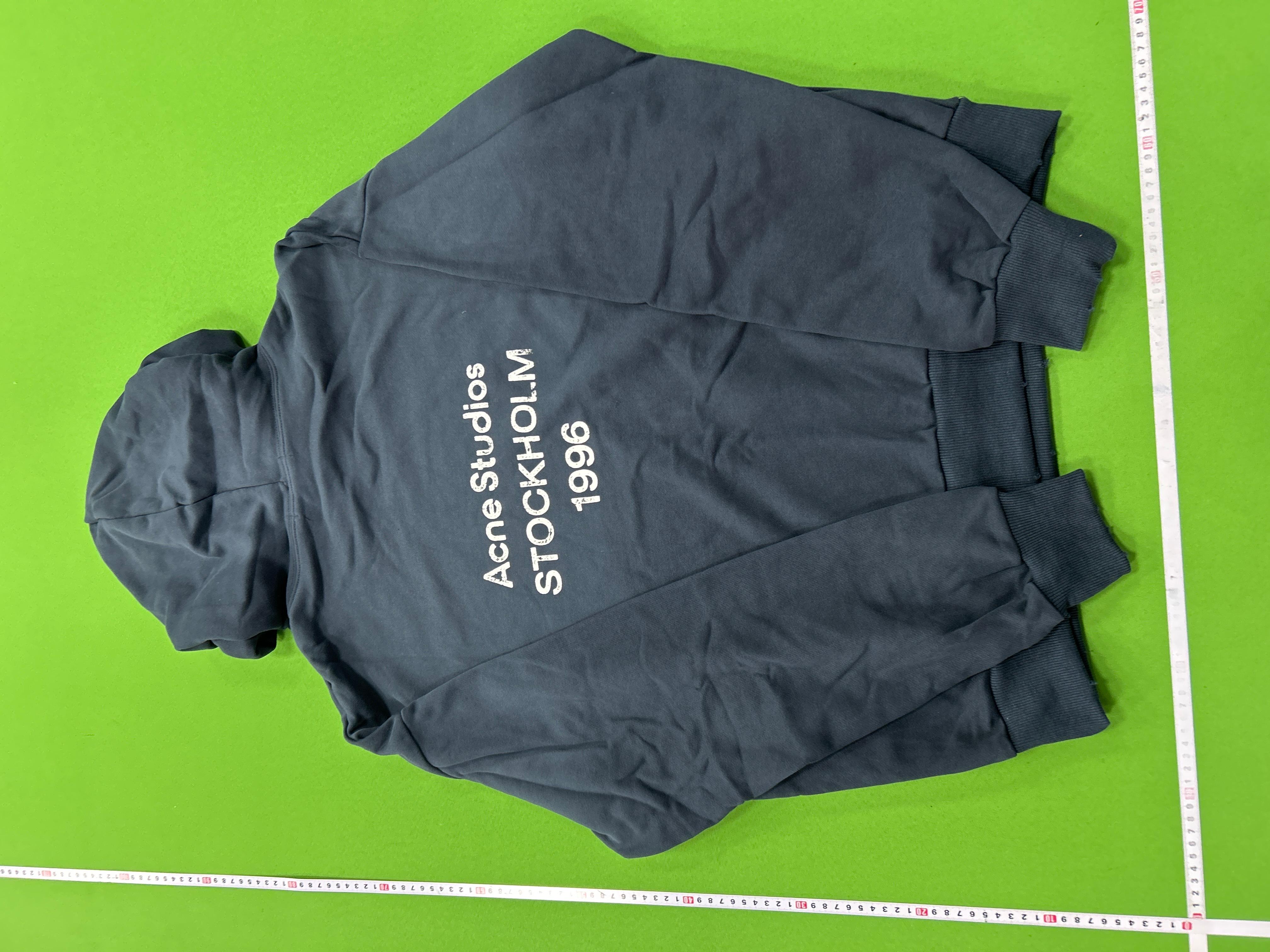 Foto QC 7 de Acne Studios 1996 Logo Wash Distressed Hoodie Black