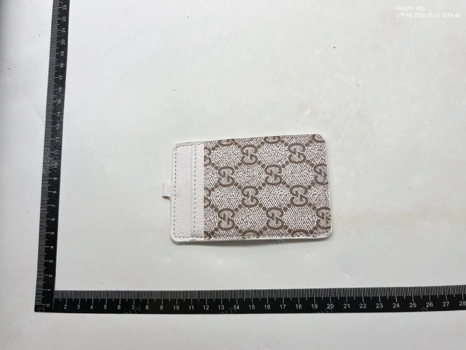 Foto QC 1 de Fendi FF Card Holder with Lanyard Fabric Brown