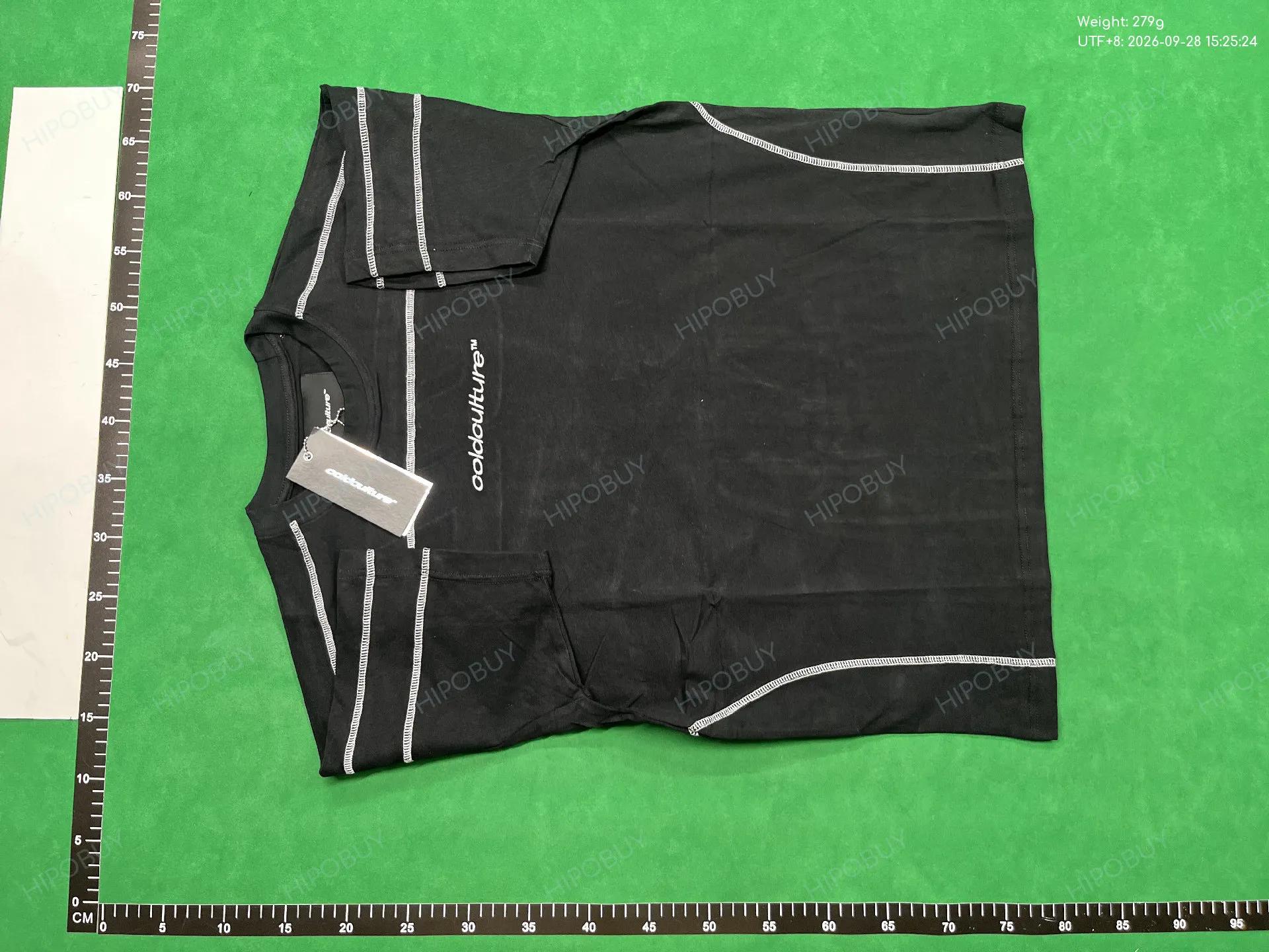 Foto QC 2 de Coldculture T-shirt Logo Contrast Stitch Black