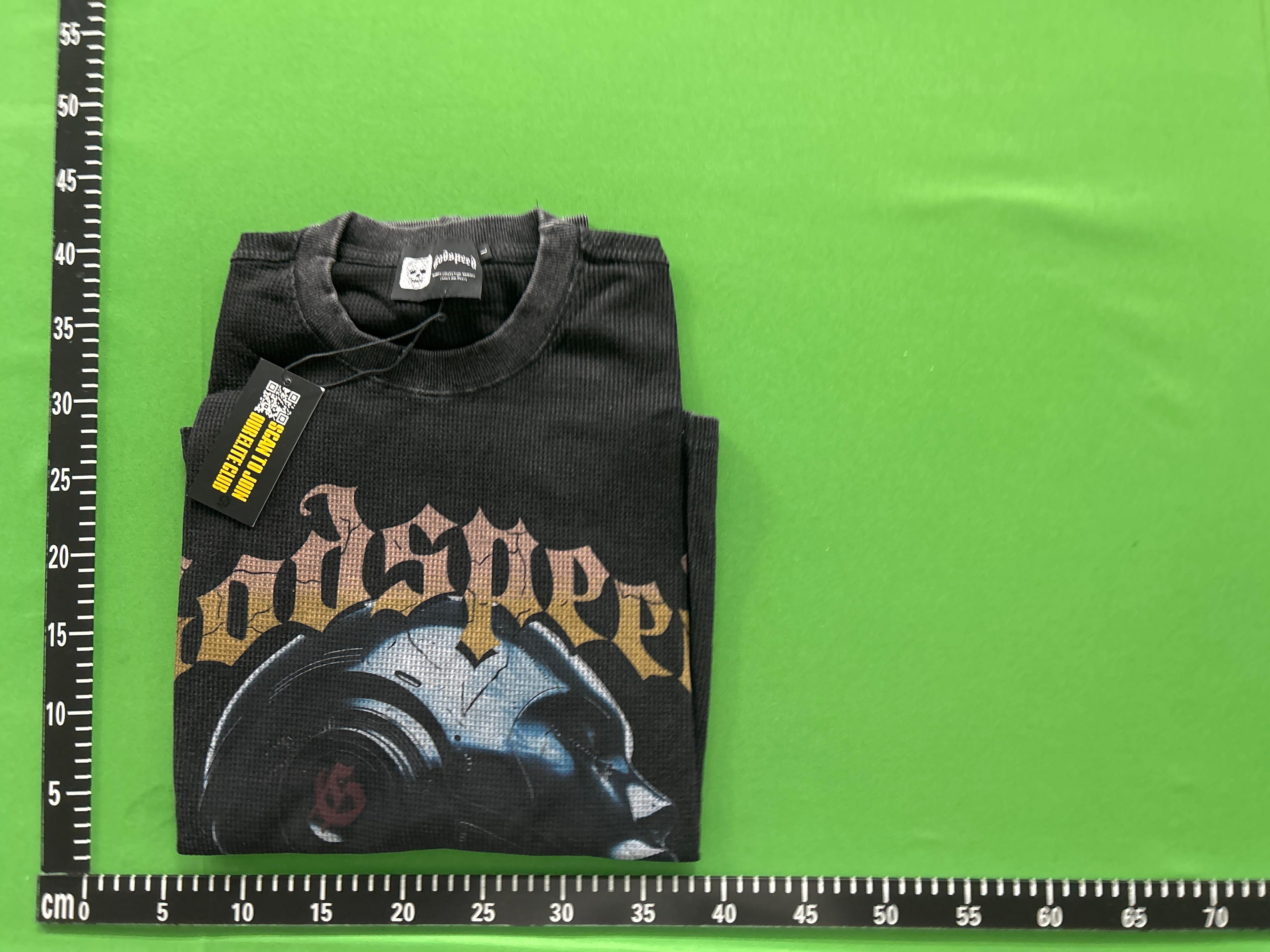 Foto QC 1 de Godspeed Studded OG Logo Zip Up Hooded Jacket Black Wash