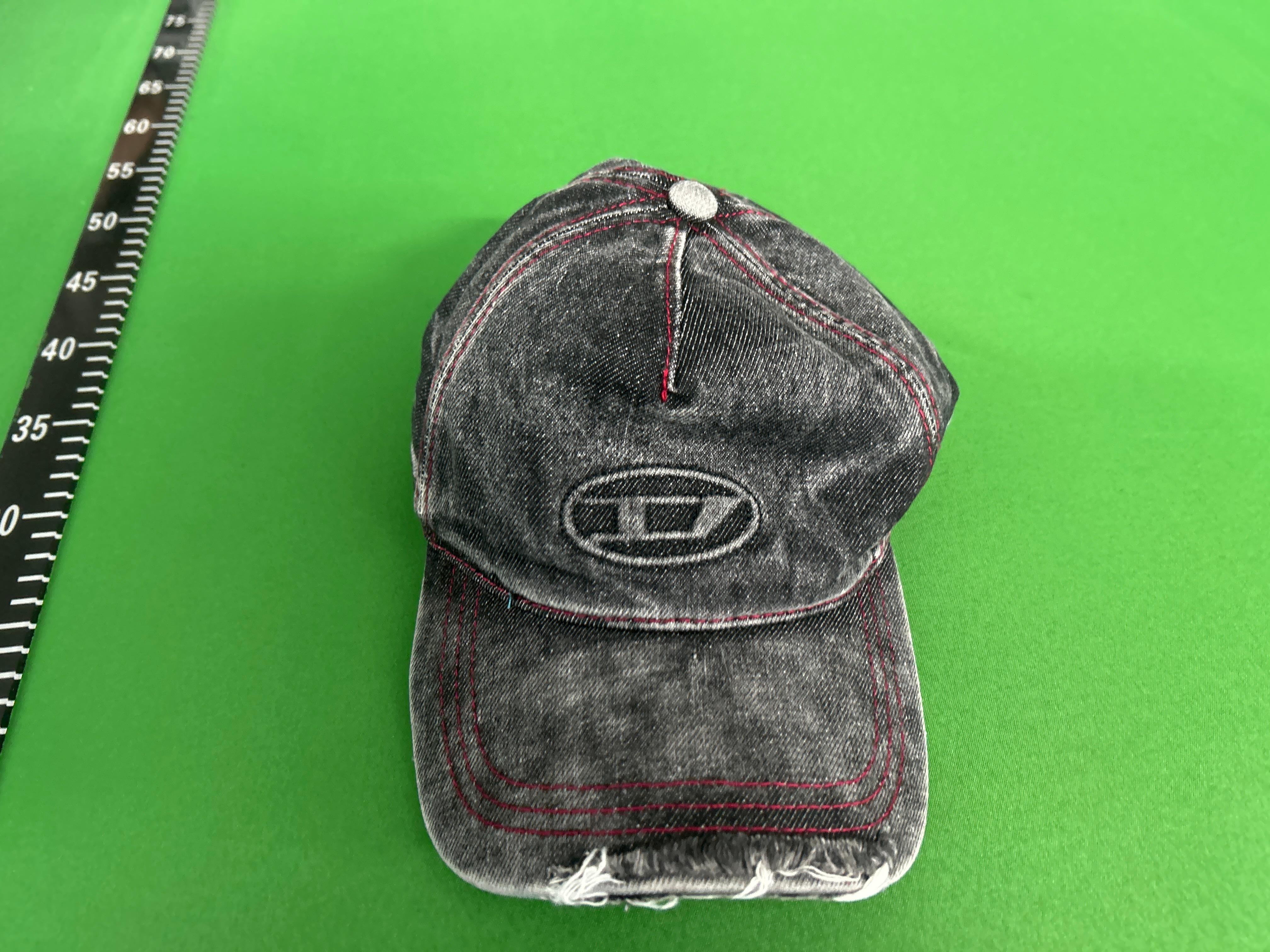 Foto QC 3 de Diesel Oval D Logo Cap Distressed Blue Denim