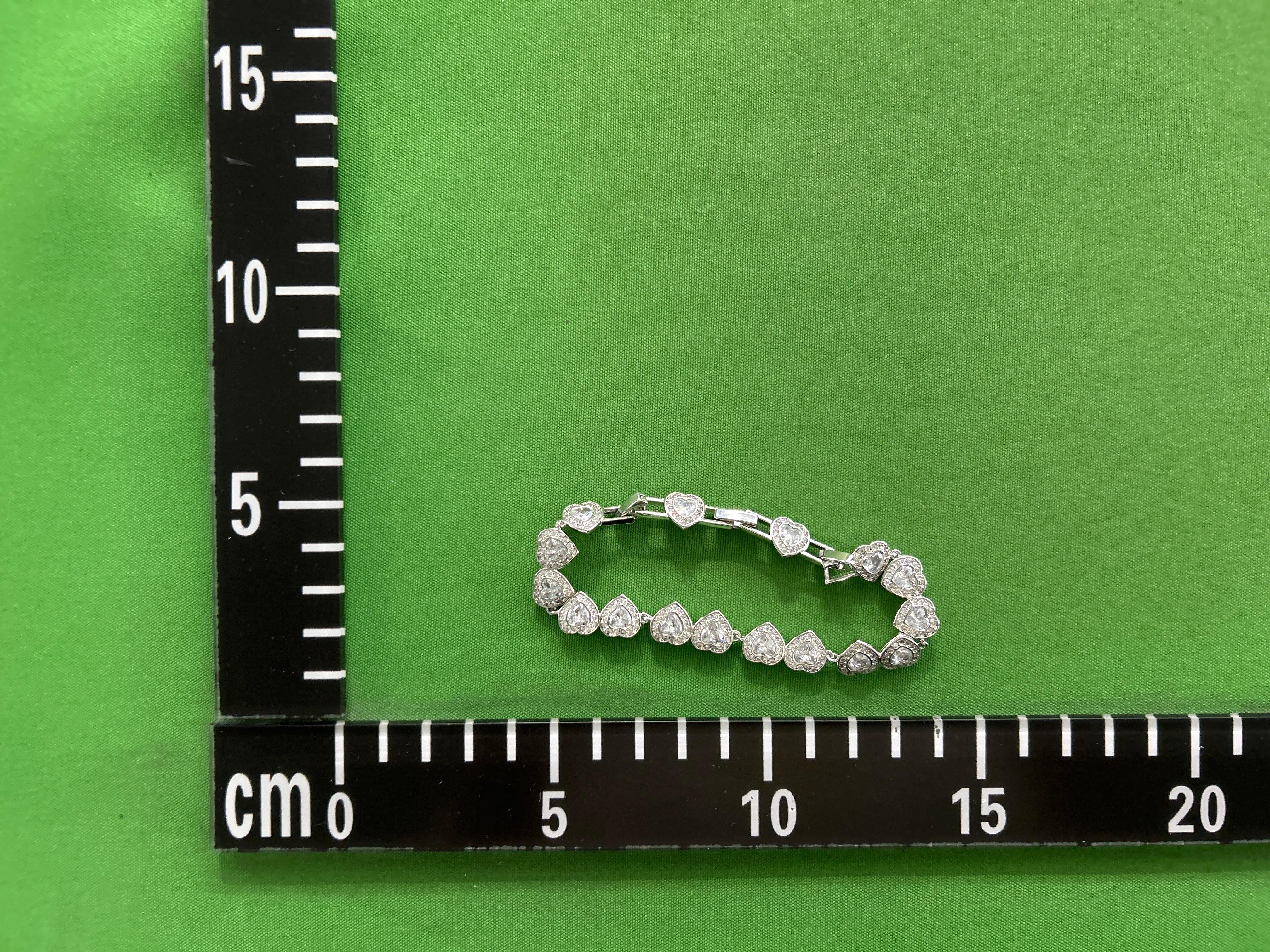 Foto QC 7 de Other Heart Jewelry Set Metal and Strass Crystal Silver