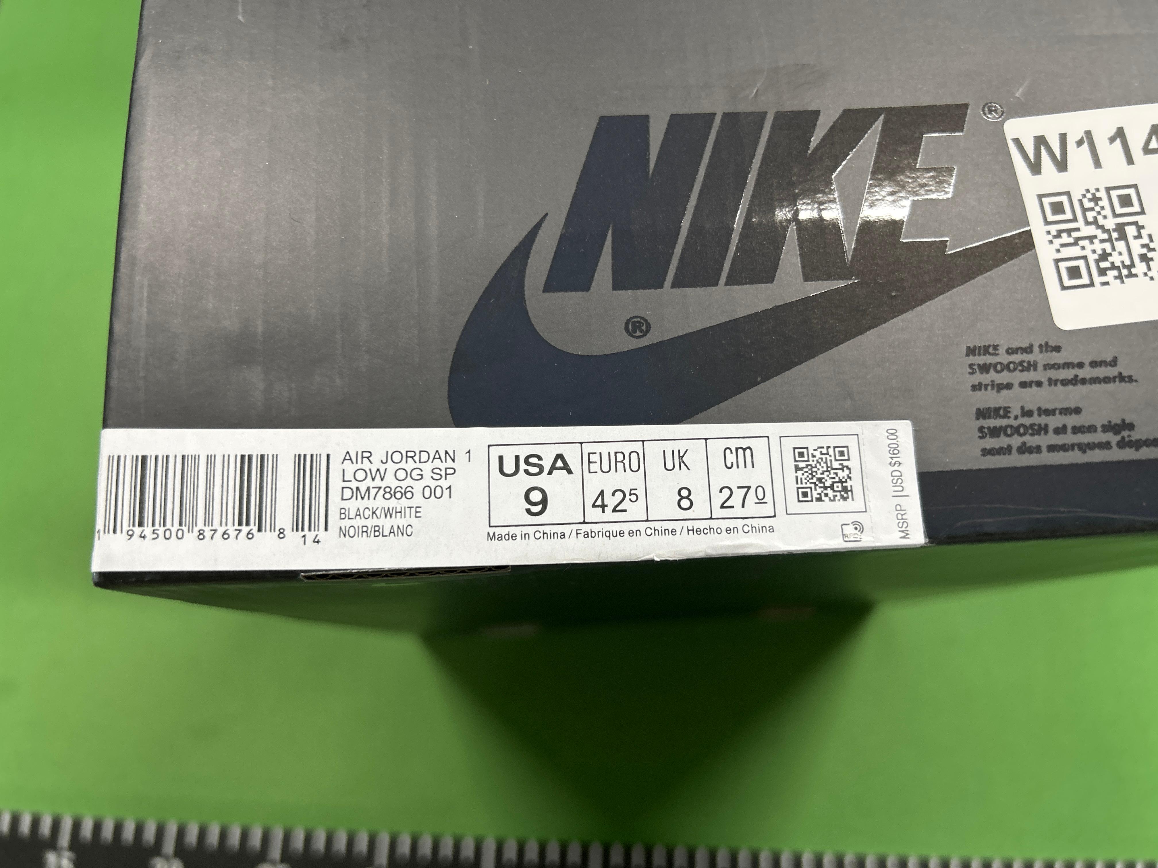 Foto QC 1 de Jordan 1 Retro Low OG SP Travis Scott Black Phantom DM7866-001