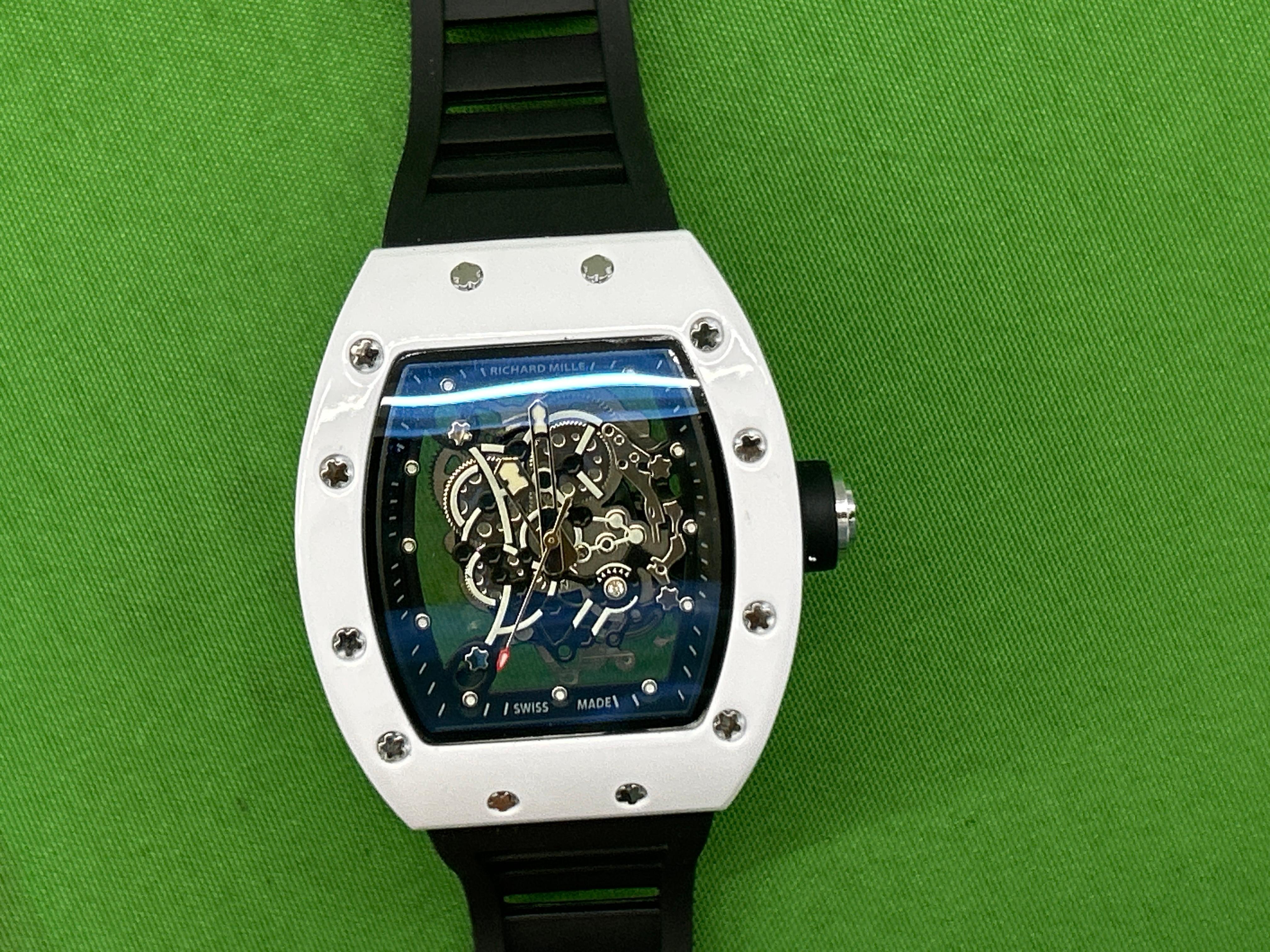 Foto QC 6 de Hengbolong Skeleton Tonneau Watch RM055