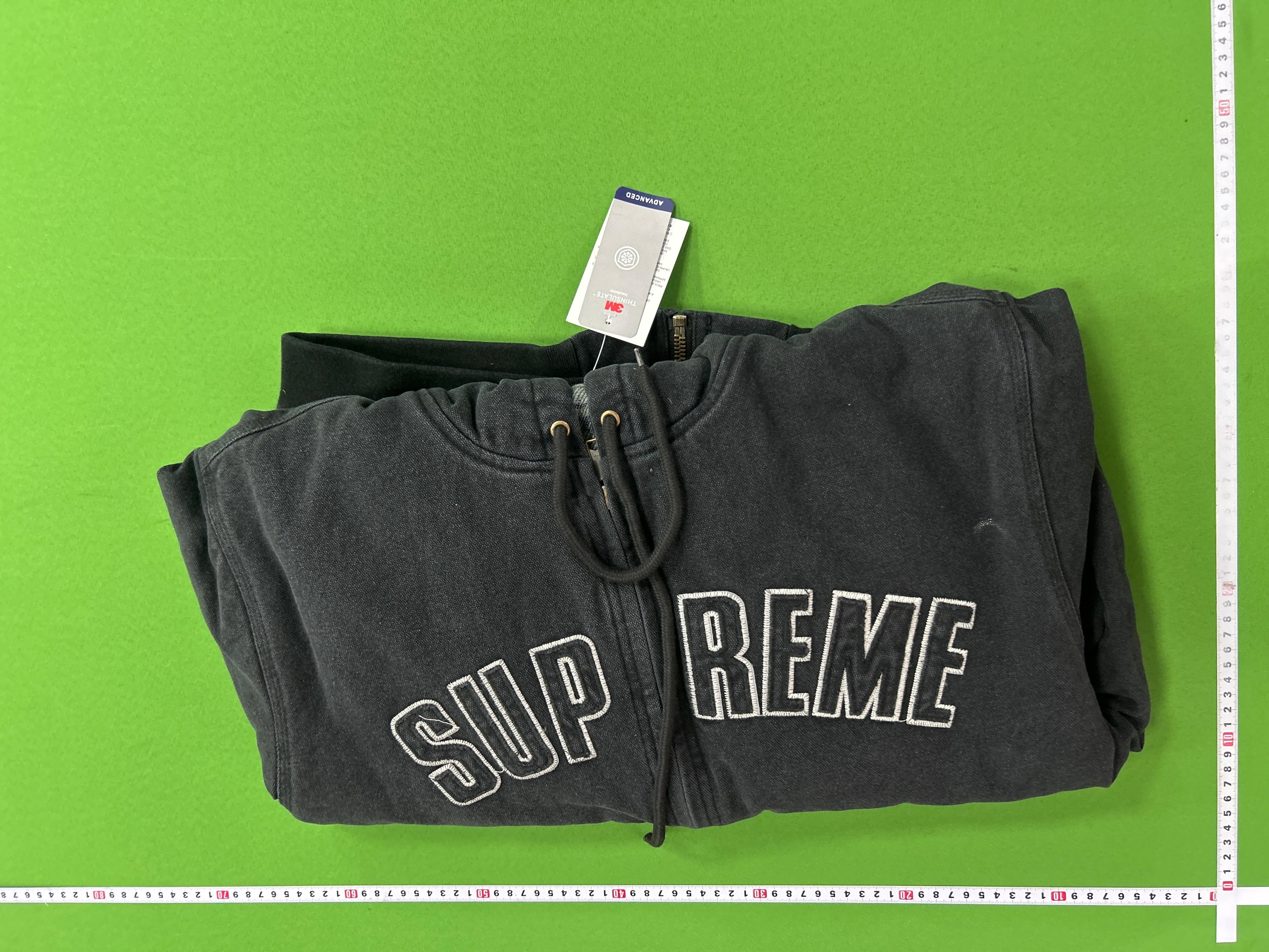 Foto QC 5 de Supreme Big Logo Chenille Varsity Jacket Black