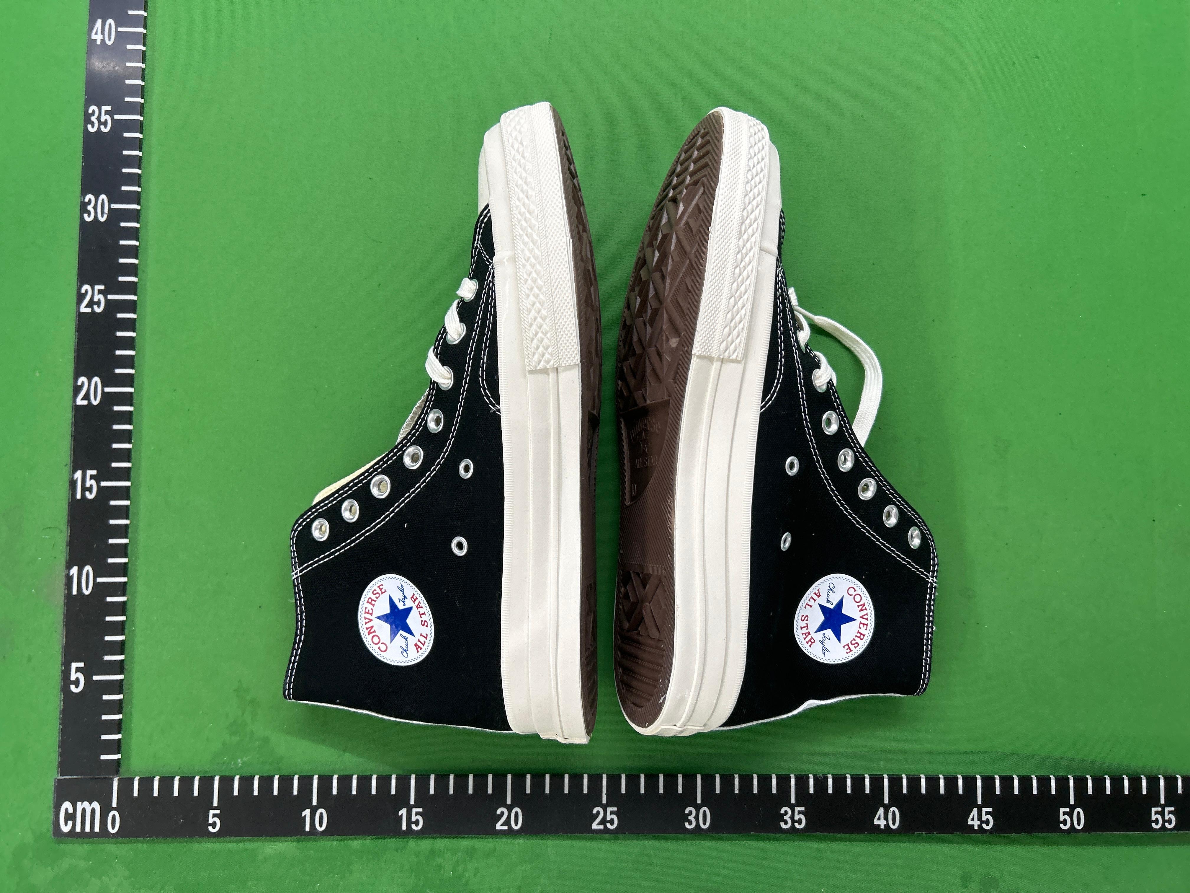 Foto QC 6 de Converse Chuck 70 High Comme des Garçons PLAY Black Red Sole A01793C