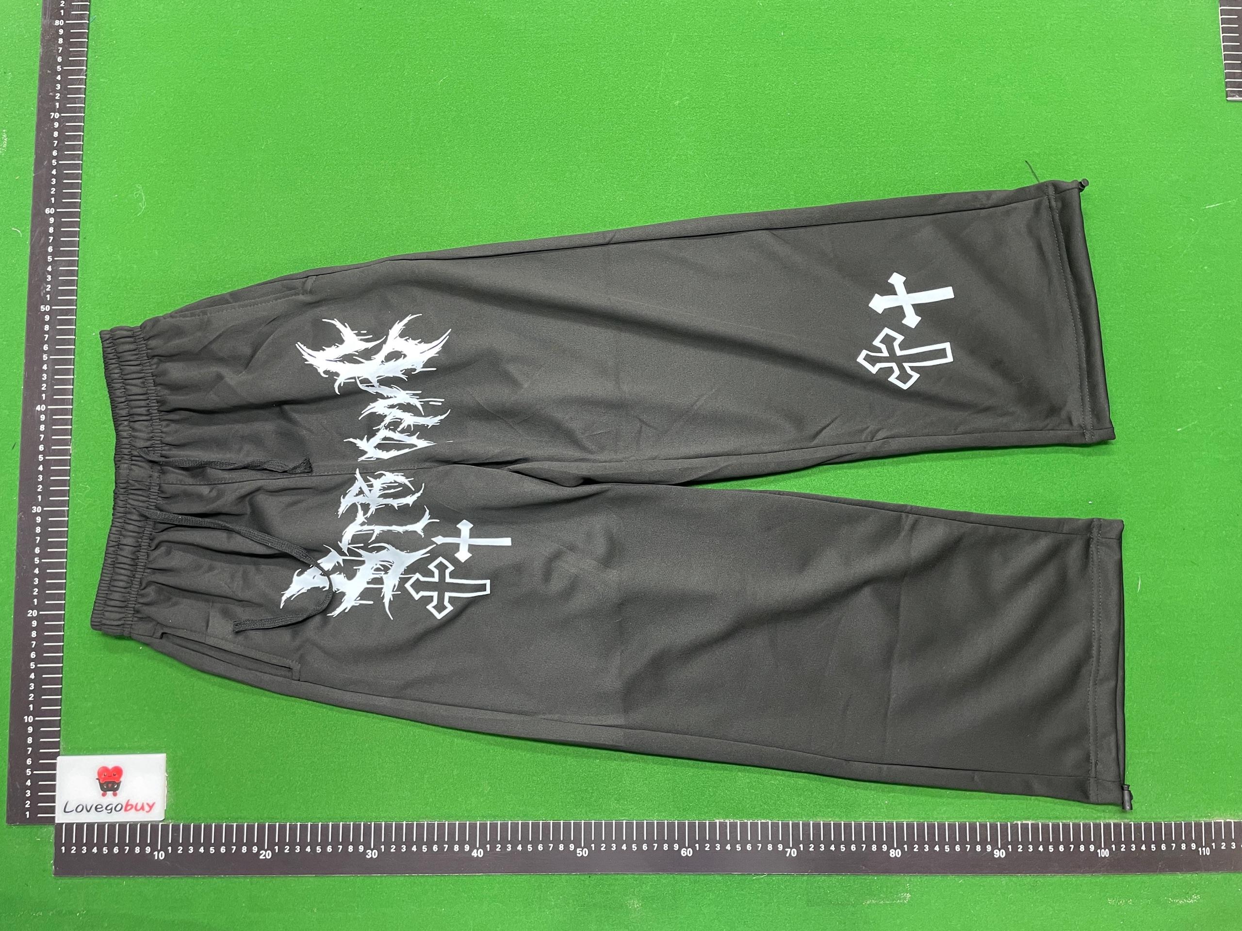 Foto QC 8 de Unbranded Relaxed Sweatpants Graphic Black