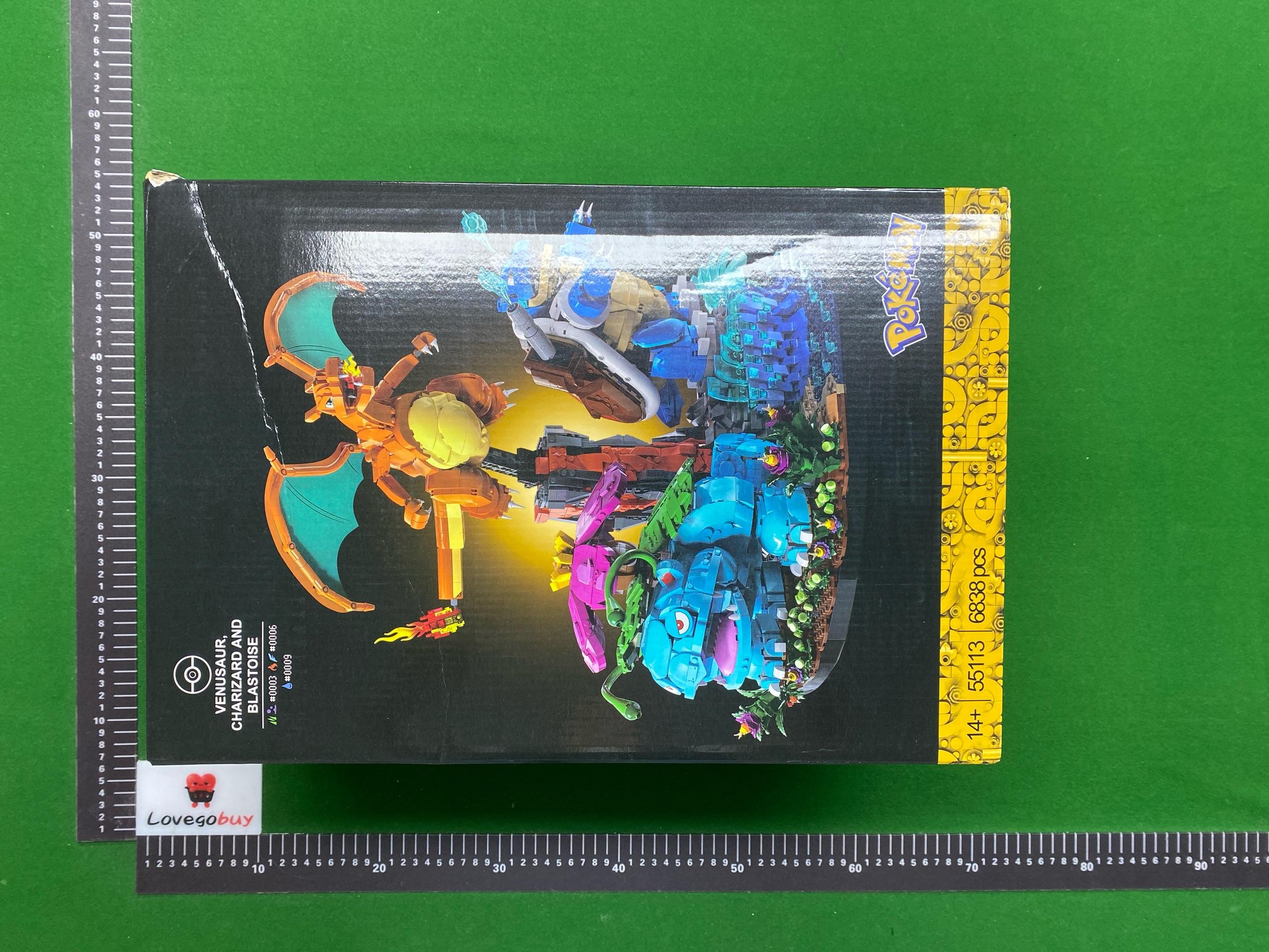 Foto QC 7 de LEGO Pokémon Venusaur, Charizard and Blastoise Plastic Building Block Set