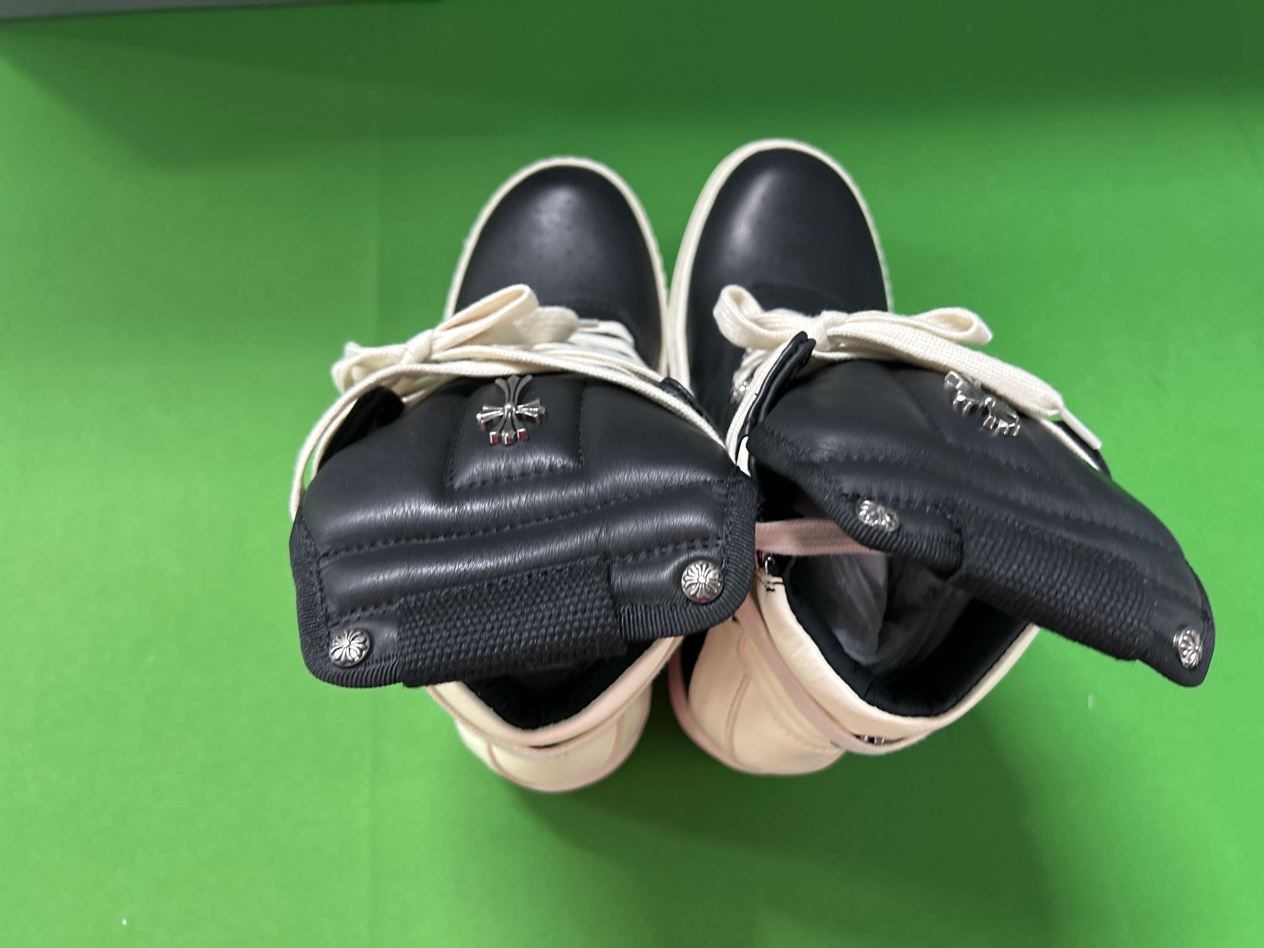 Foto QC 3 de Rick Owens Geobasket High Chrome Hearts Black Milk