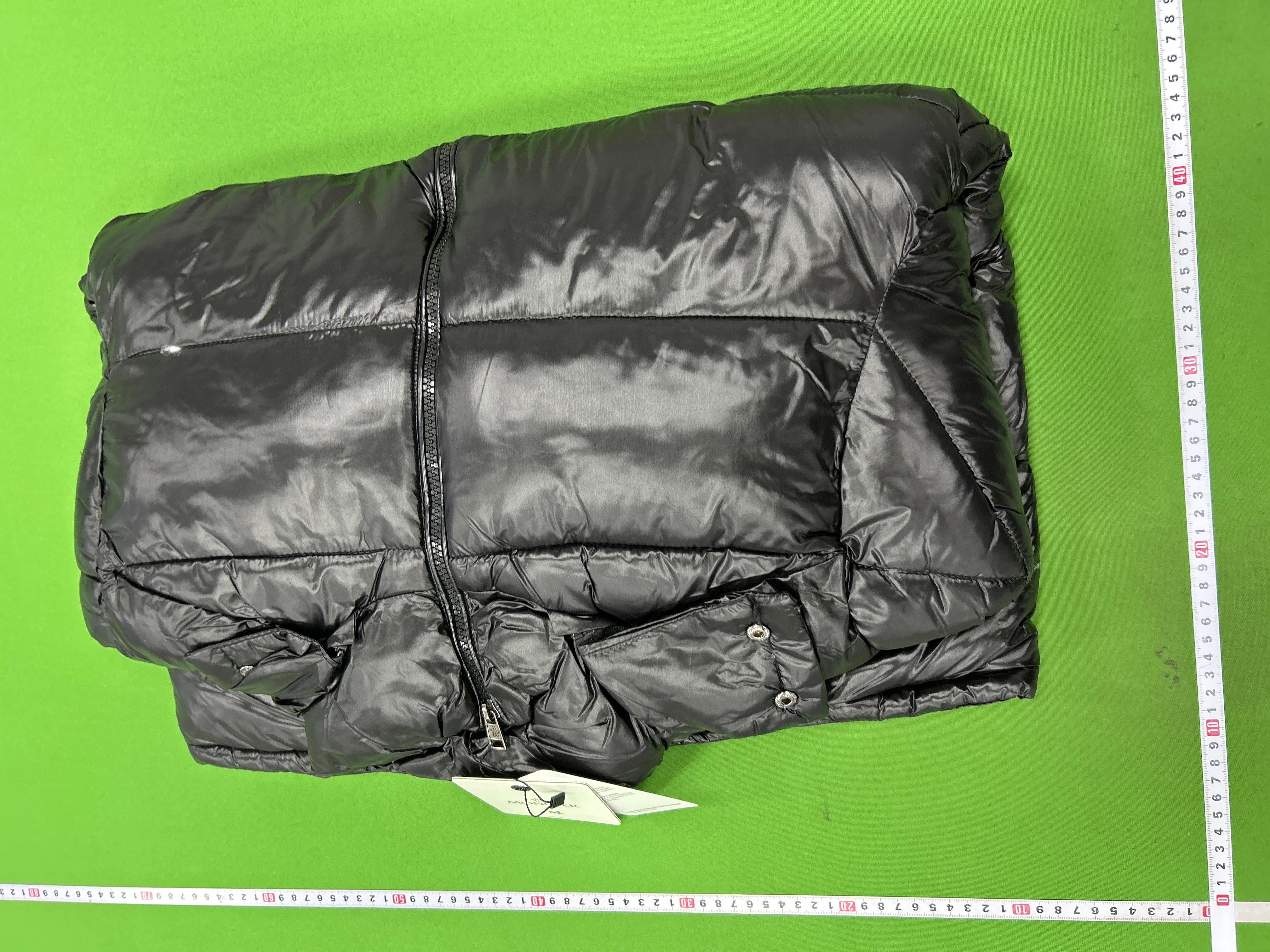 Foto QC 8 de Moncler Maya Down Puffer Jacket Fur Trim Navy