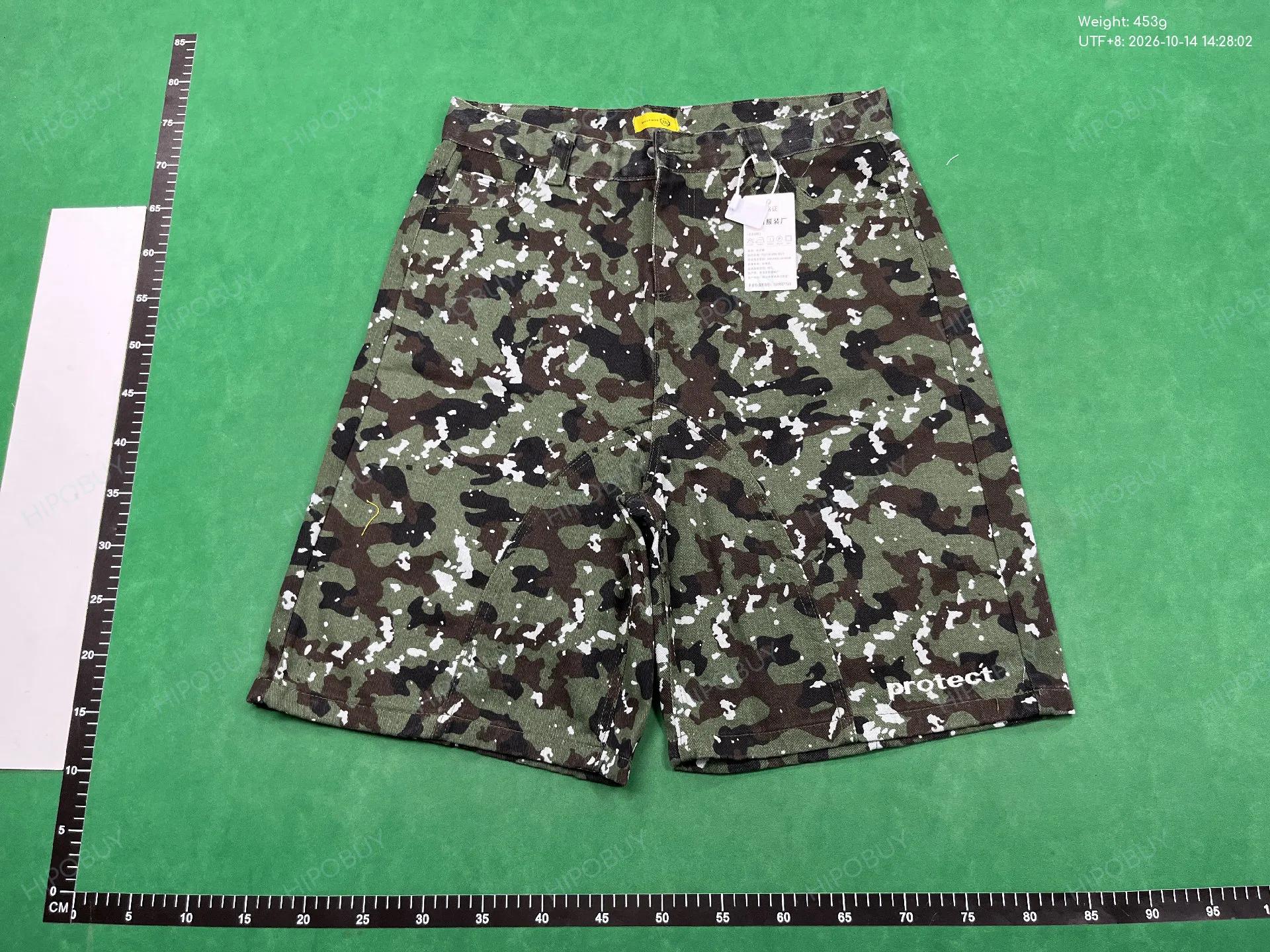 Foto QC 6 de Other Denim Shorts Loose Washed Embroidered Camo