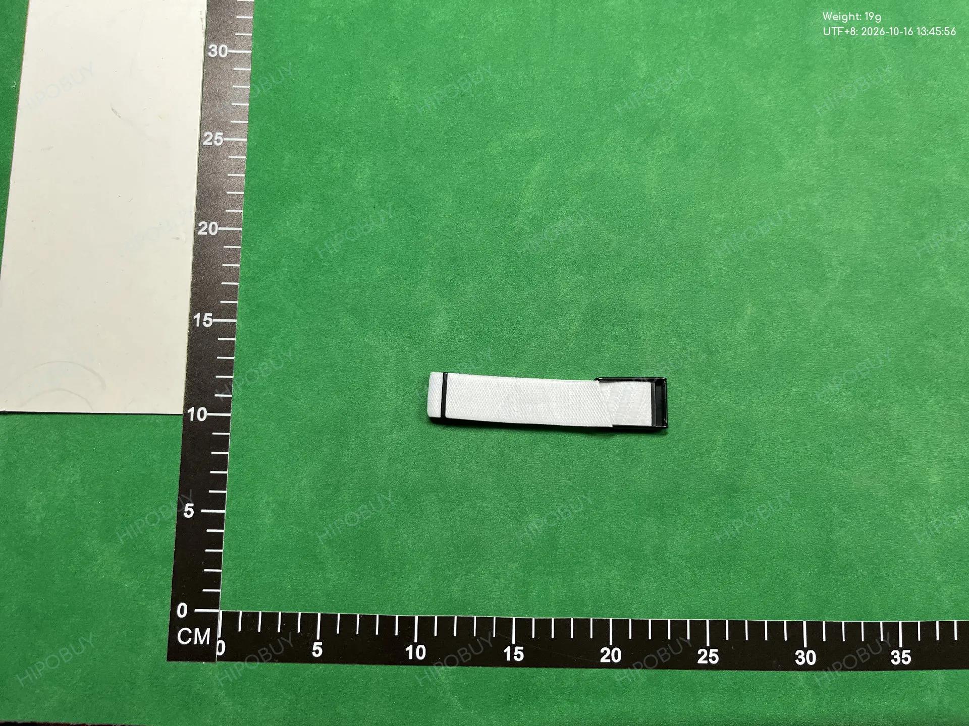Foto QC 2 de Other Nylon Who Cares I'm Already Late Watch Band for WHOOP 4.0 White