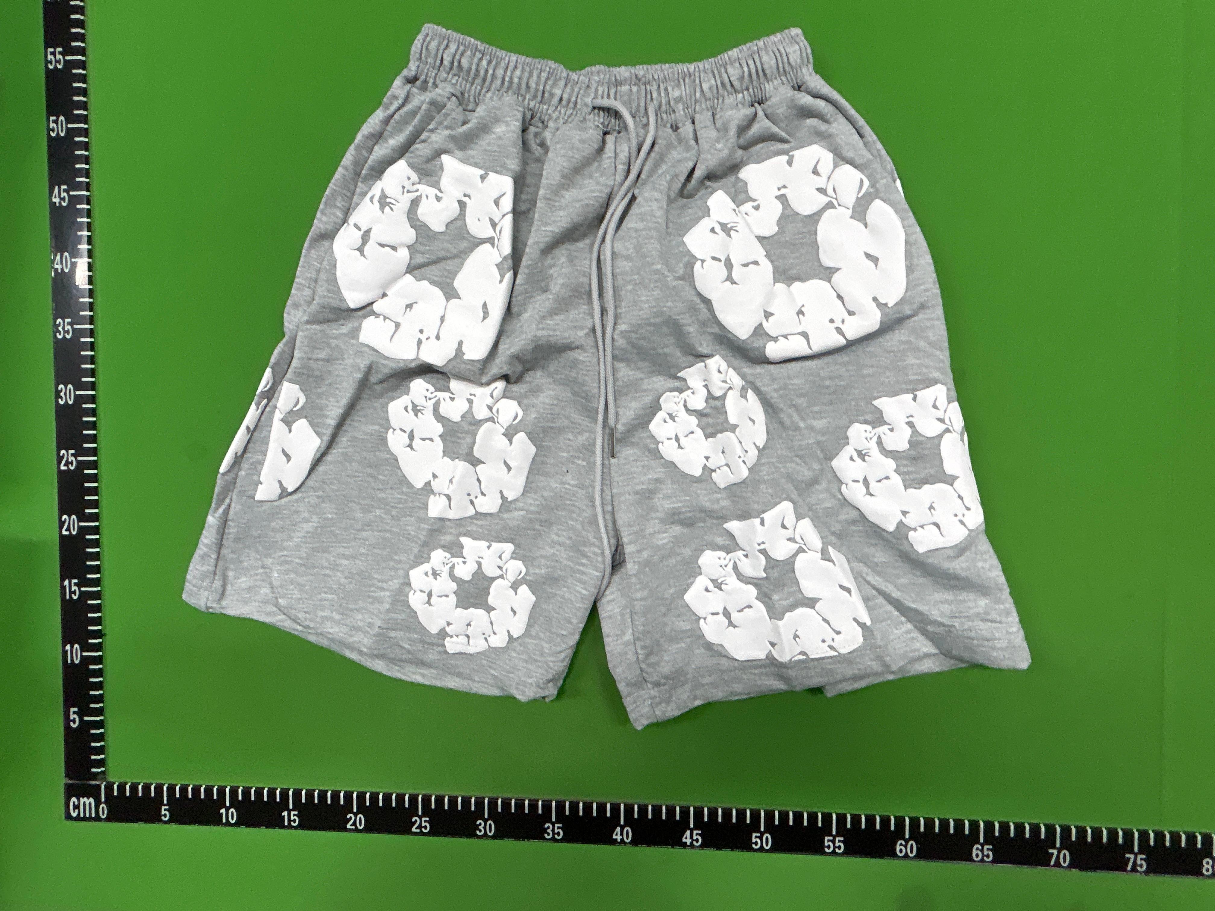 Foto QC 7 de Denim Tears Sweat Shorts Cotton Wreath Loose Grey