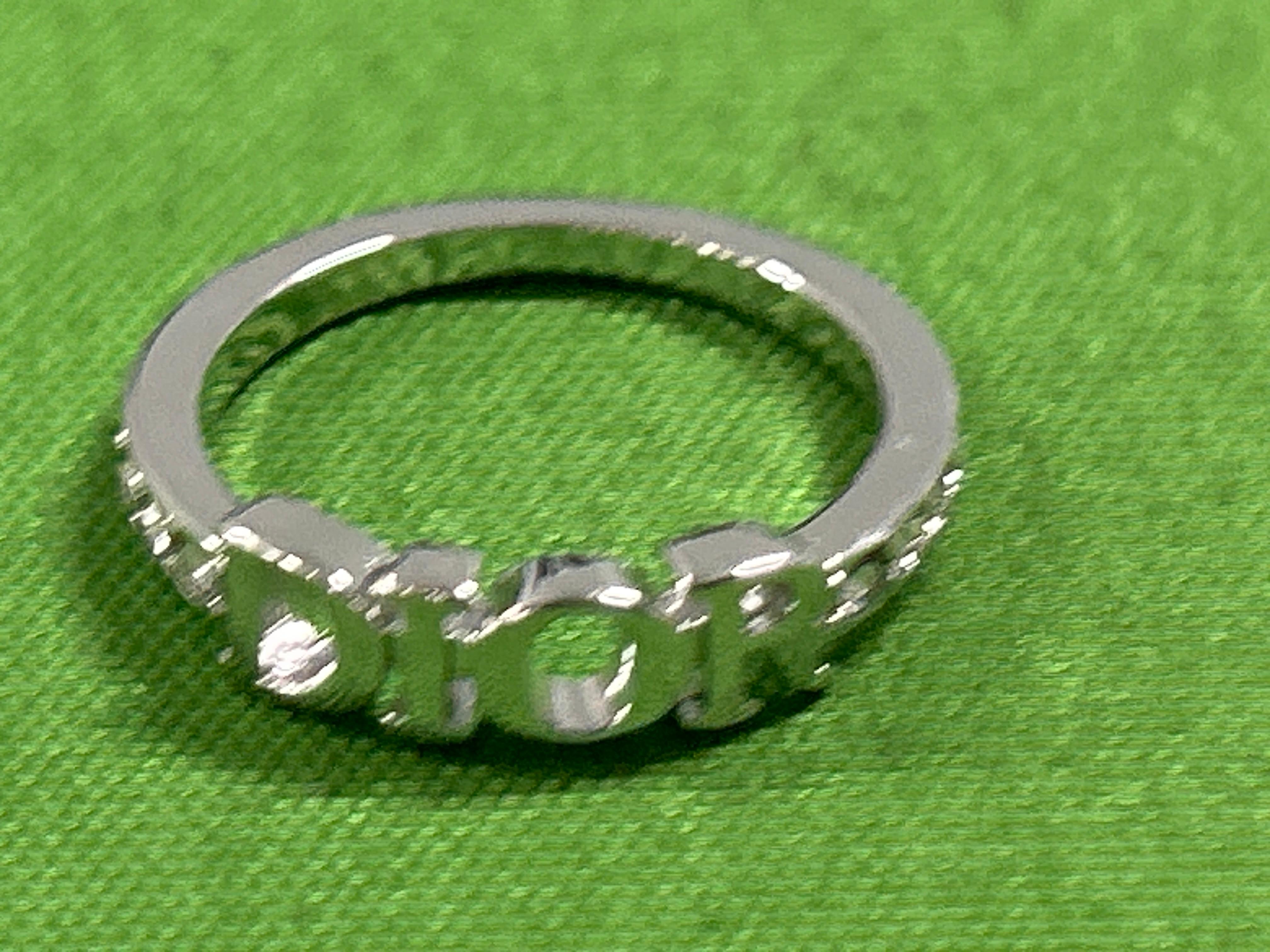 Foto QC 3 de Dior Dior Evolution Ring Metal and Strass Crystal Gold