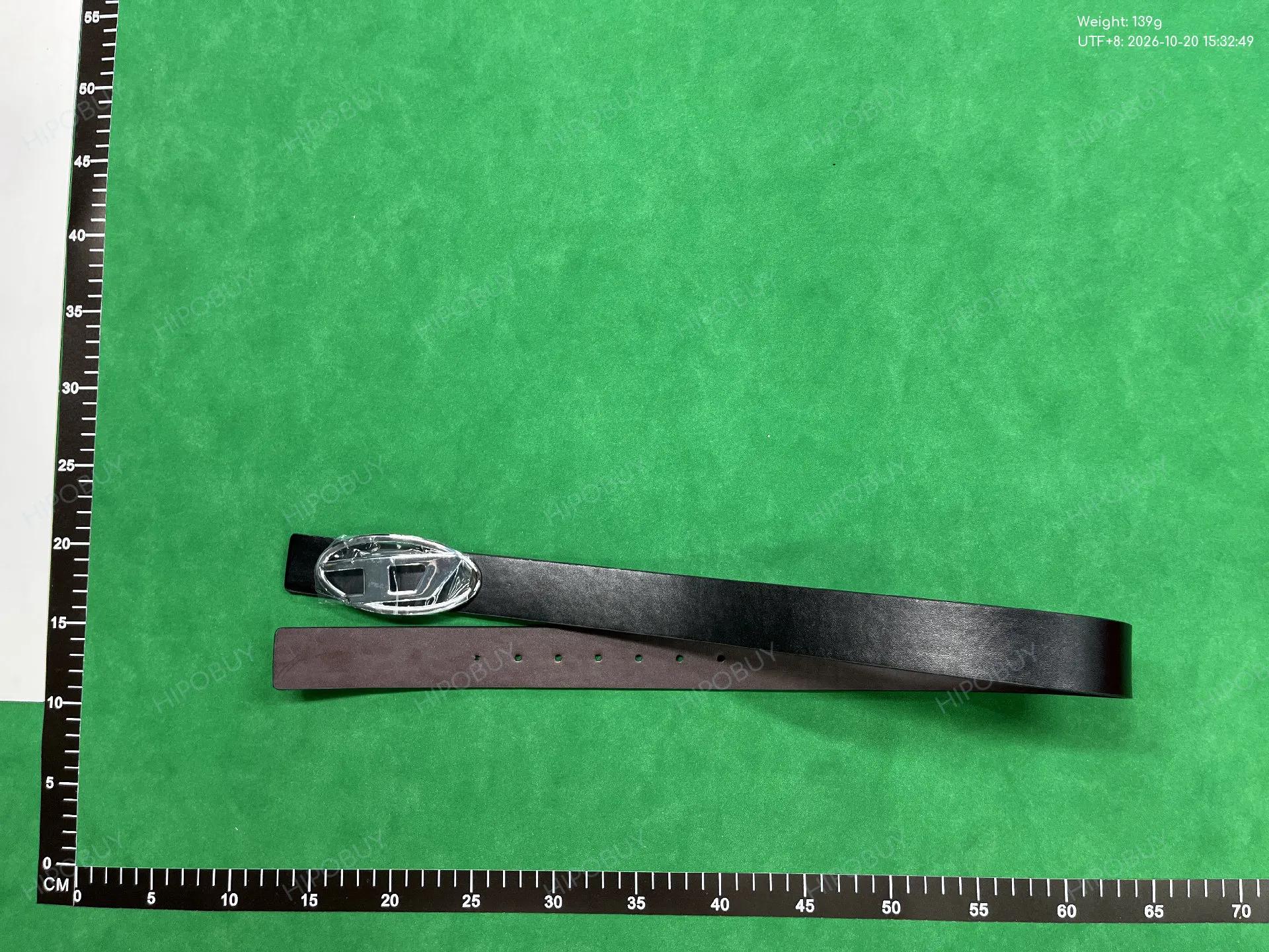 Foto QC 1 de Diesel Oval D Logo Belt Black