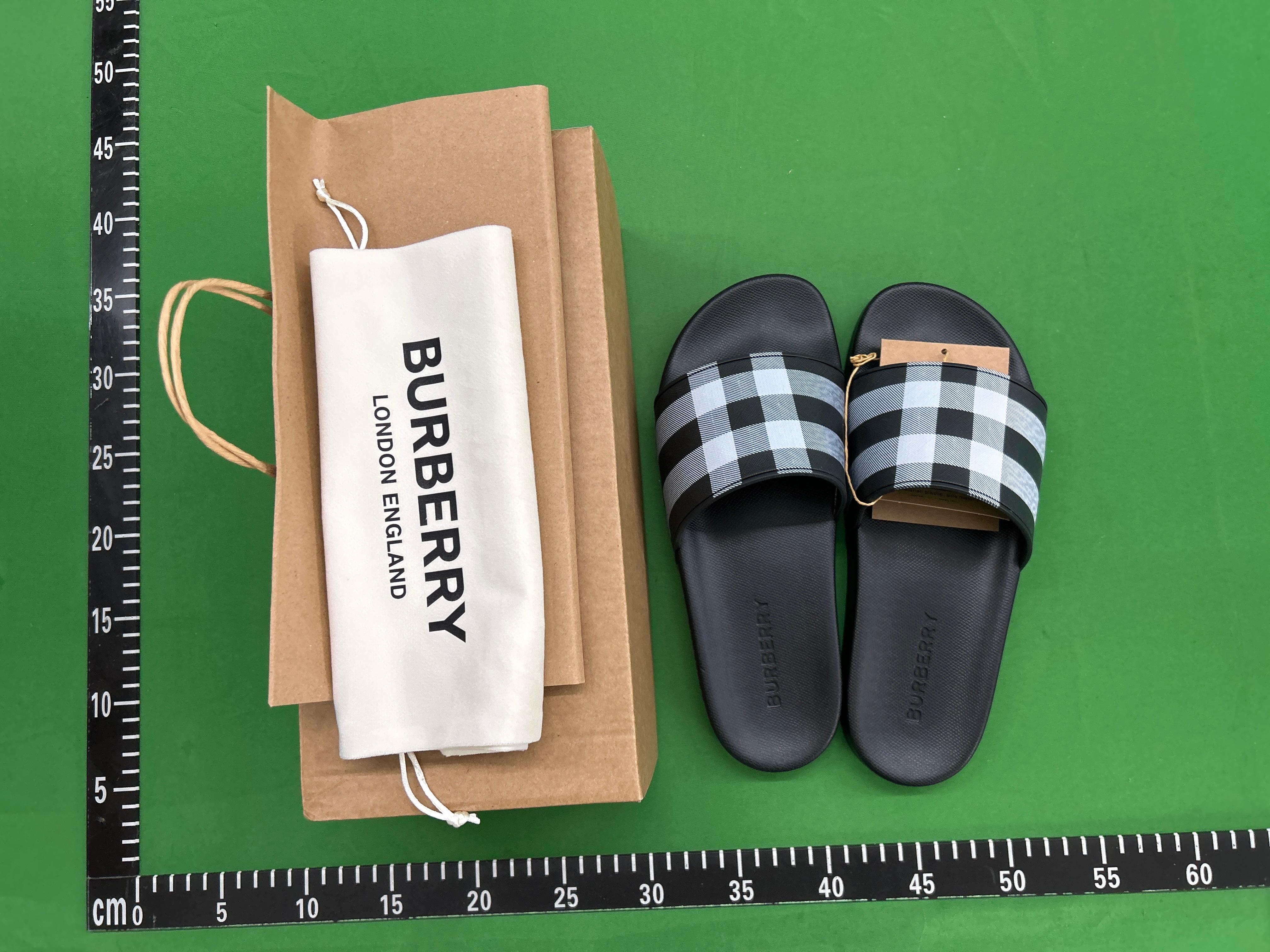 Foto QC 3 de Burberry Slide Rubber Vintage Check Archive Beige