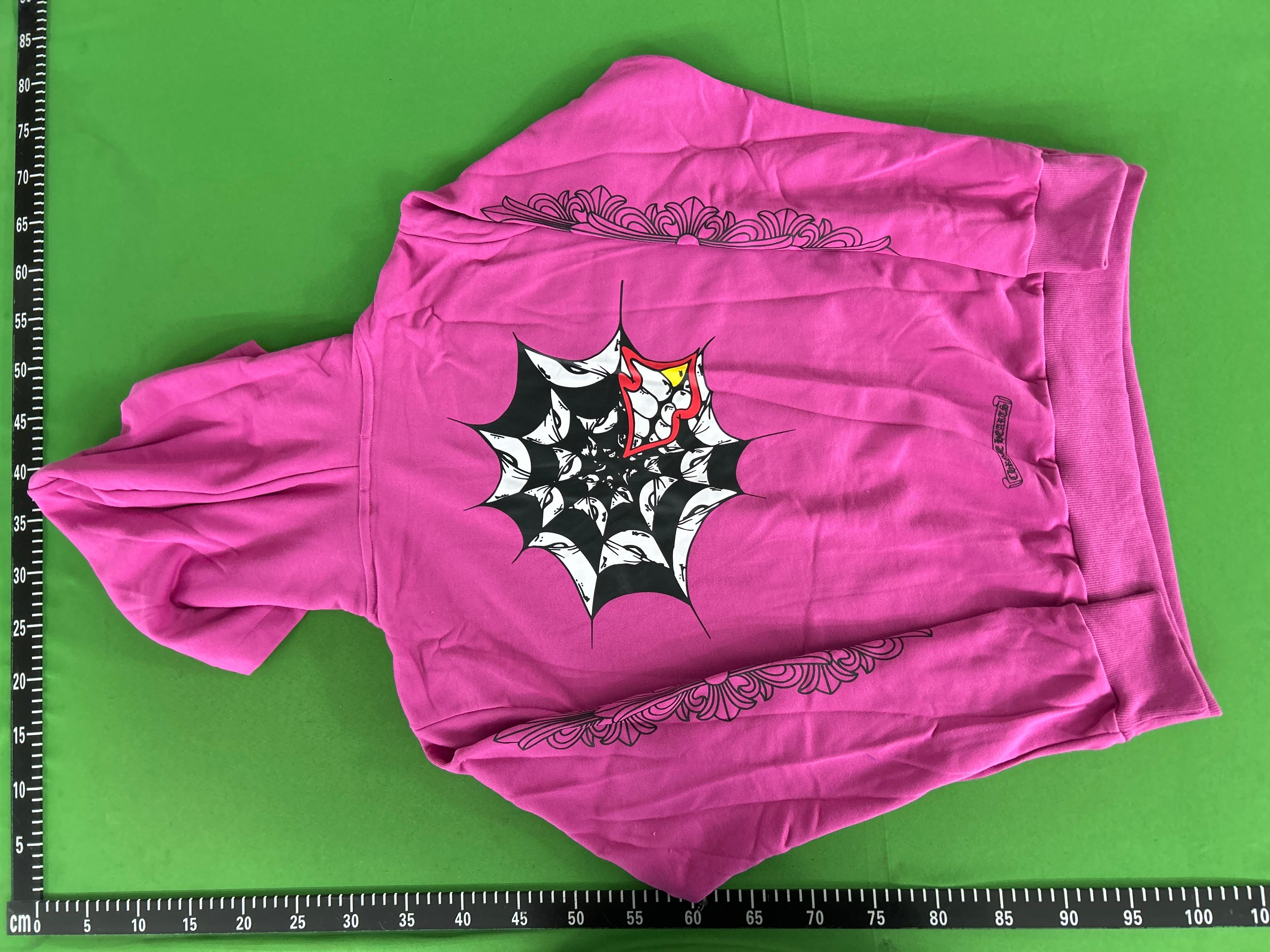 Foto QC 8 de Chrome Hearts Matty Boy Spider Web Hoodie Pink