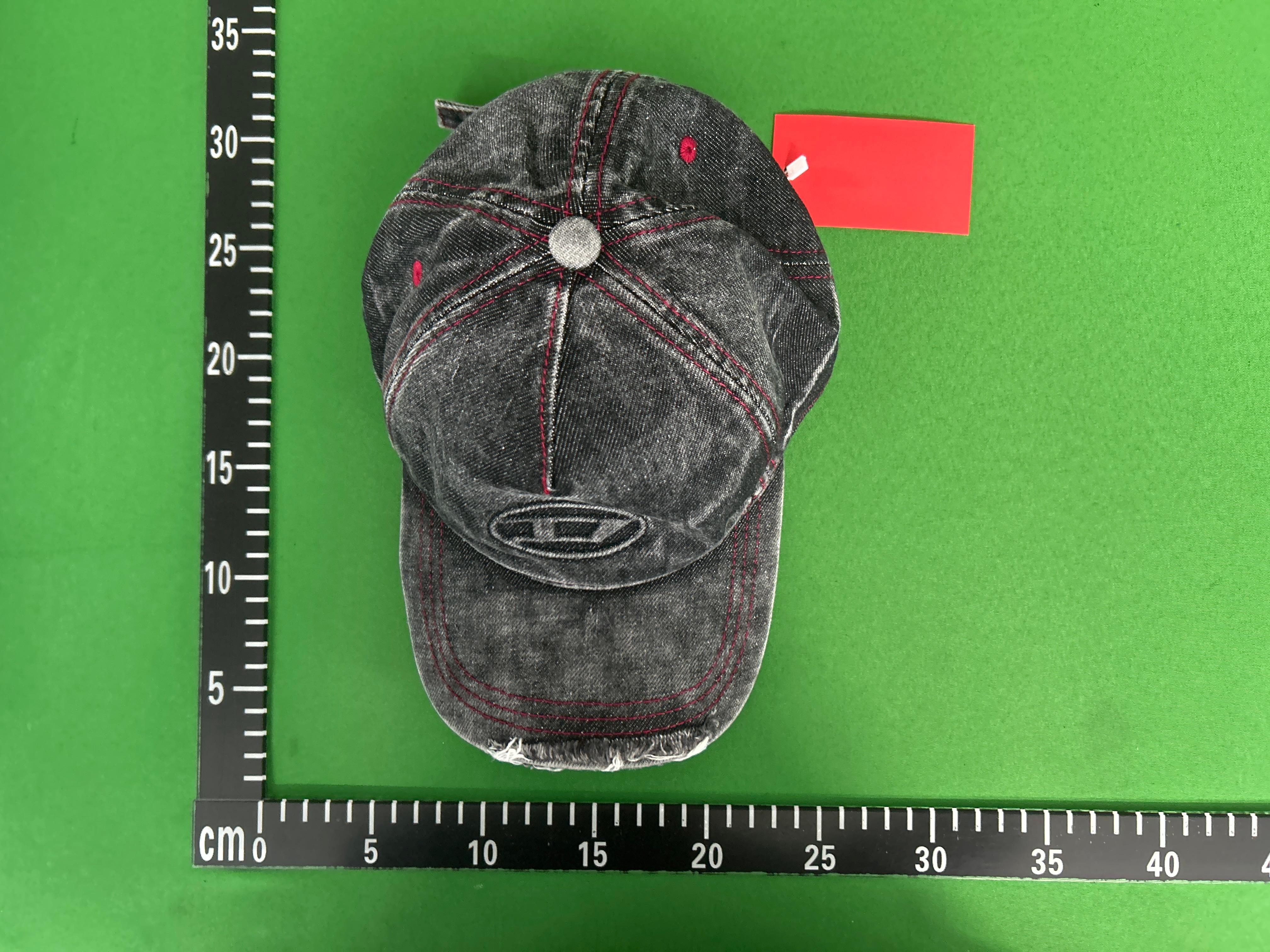 Foto QC 1 de Diesel Oval D Logo Cap Distressed Blue Denim
