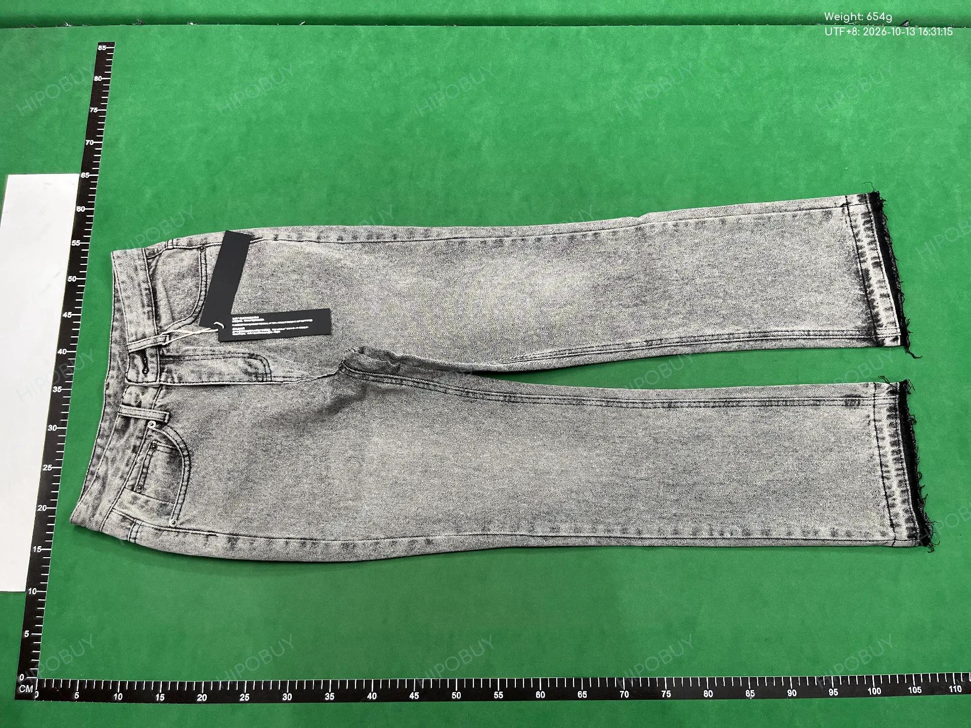 Foto QC 6 de Unbranded Micro Flare Washed Jeans Grey