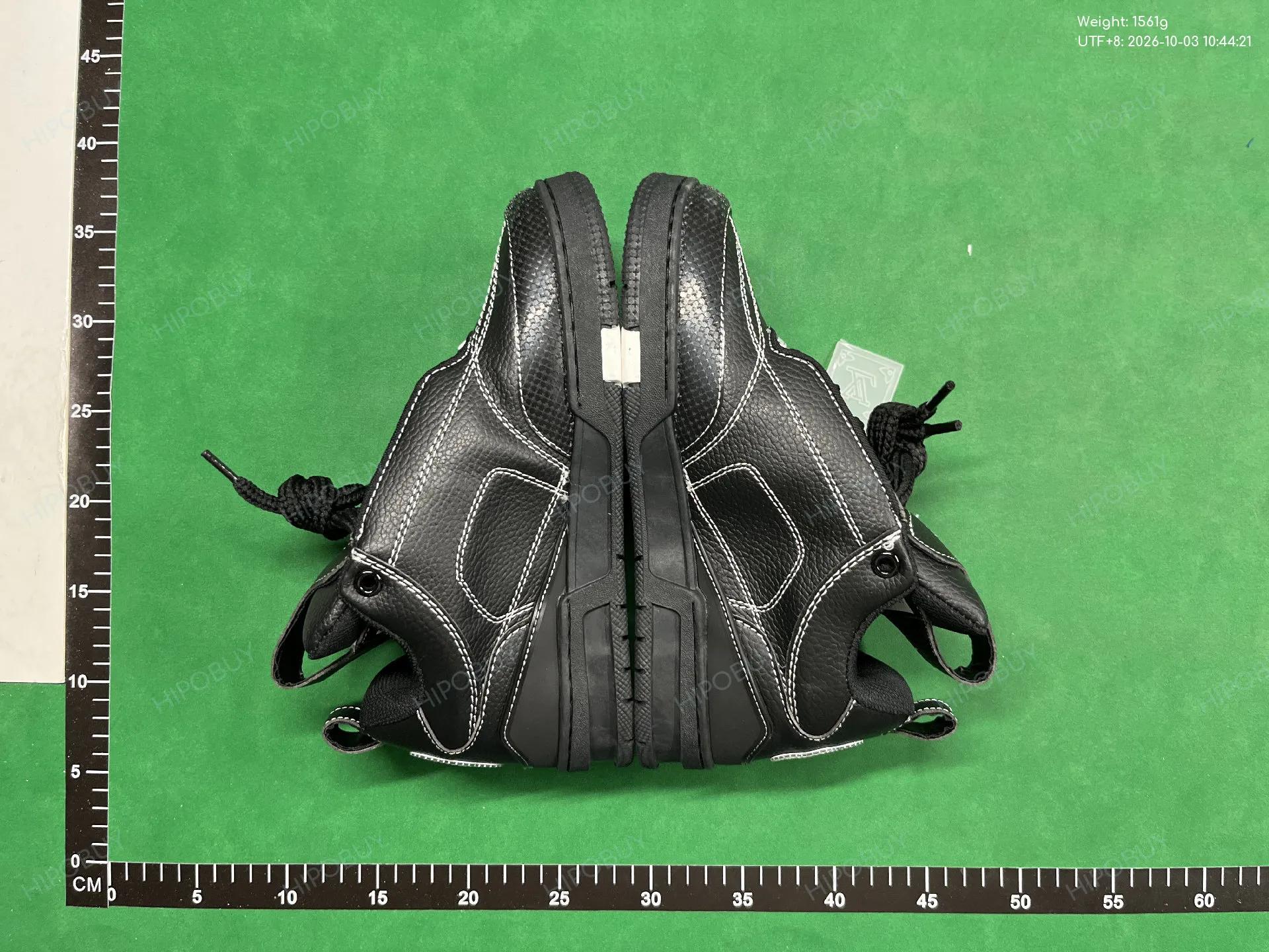Foto QC 4 de Louis Vuitton LV Skate Sneaker Leather Mesh Low Monogram Flower Black White
