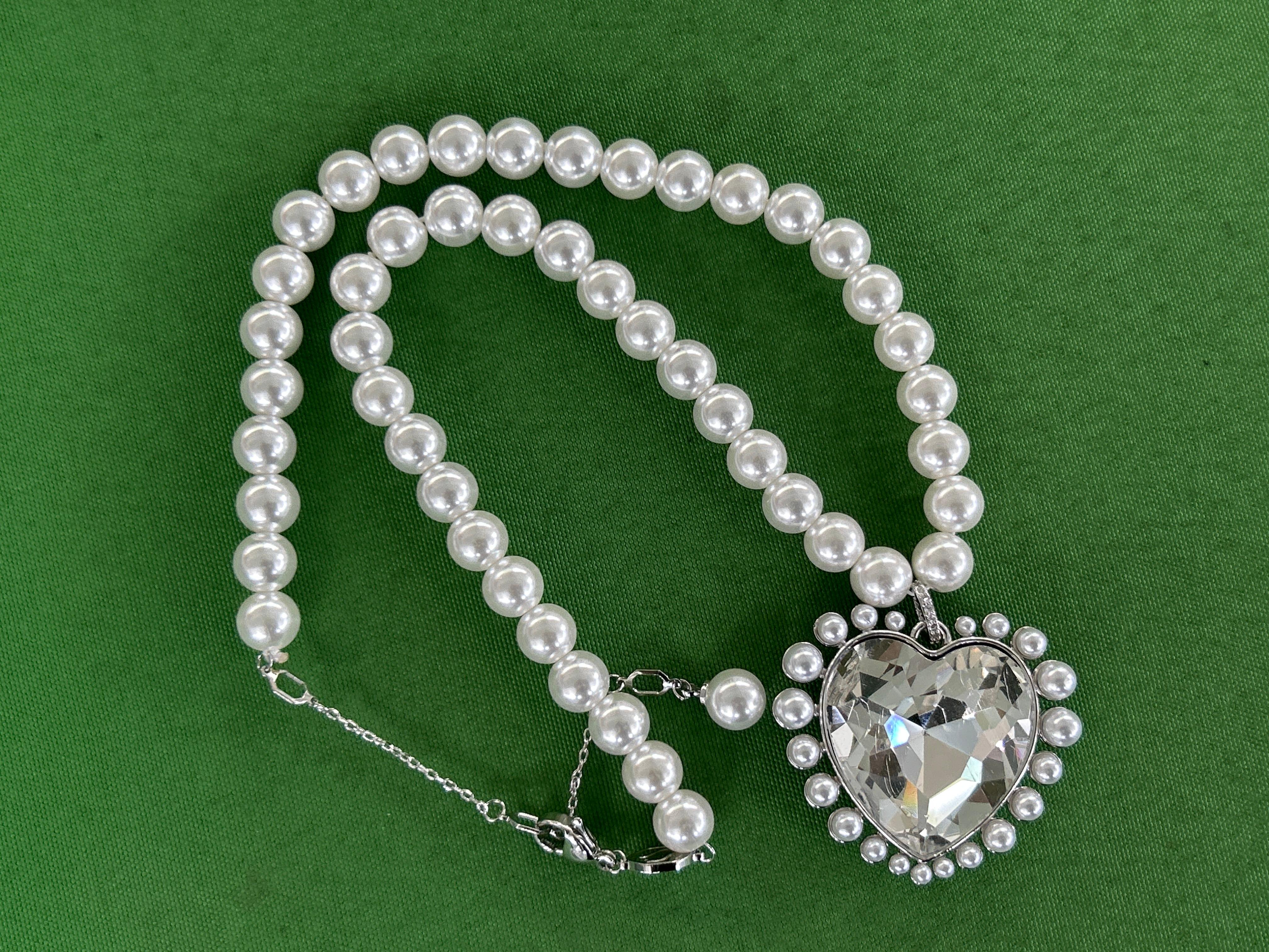 Foto QC 3 de Other Heart Jewelry Set Metal and Strass Crystal Silver