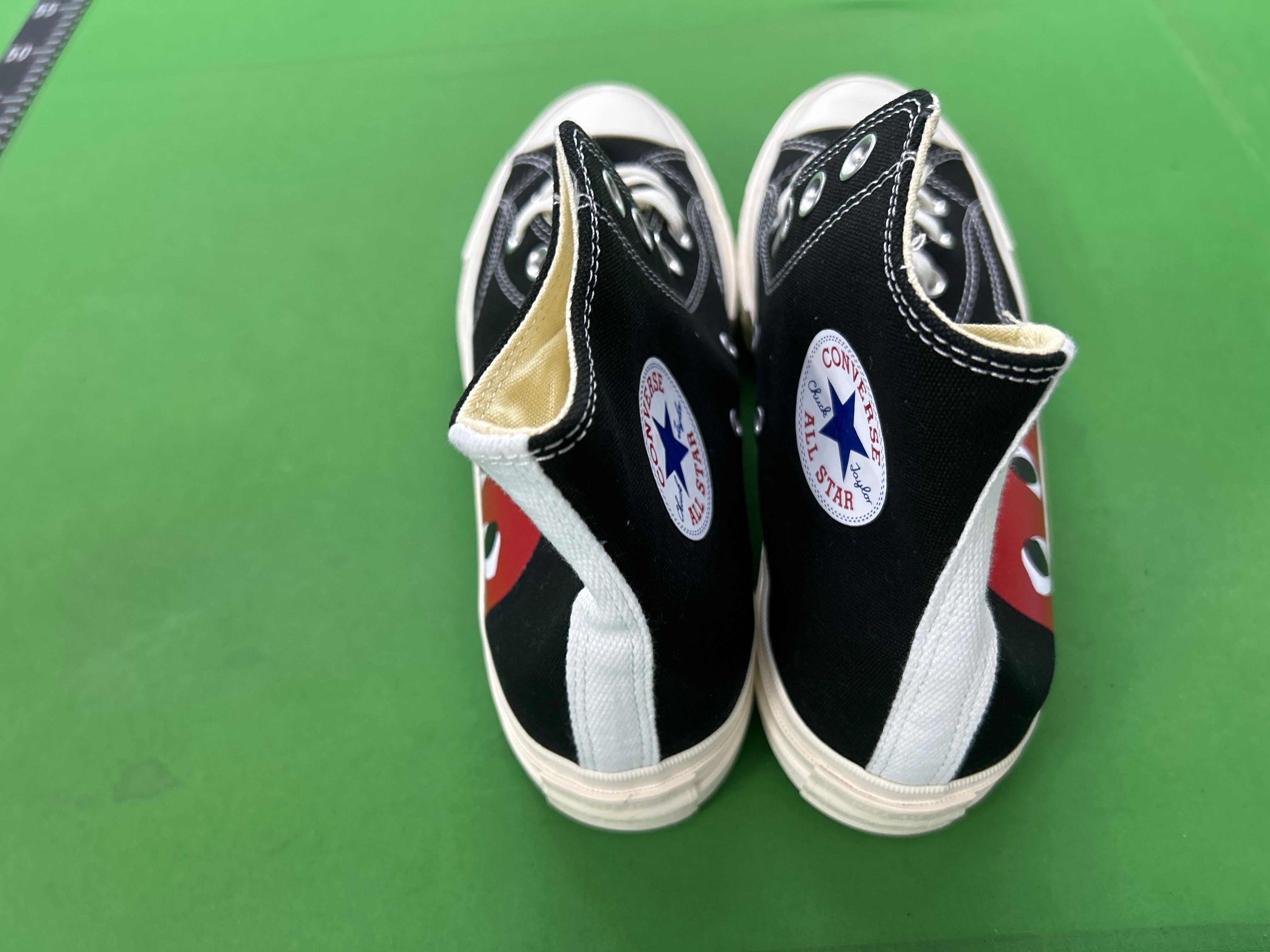 Foto QC 3 de Converse Chuck 70 High Comme des Garçons PLAY Black Red Sole A01793C