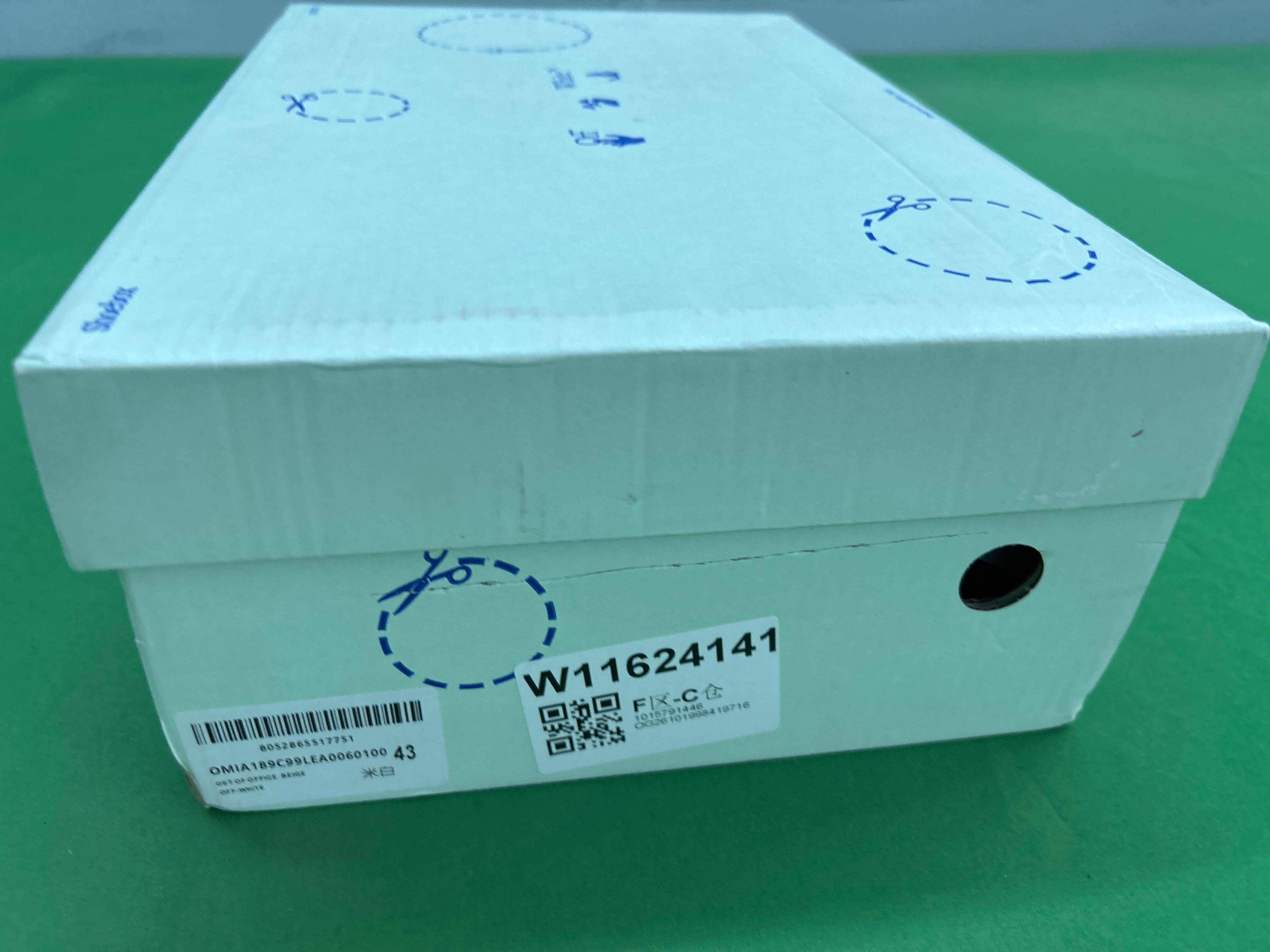 Foto QC 1 de Off-White Out Of Office Low Leather Sneakers Green White