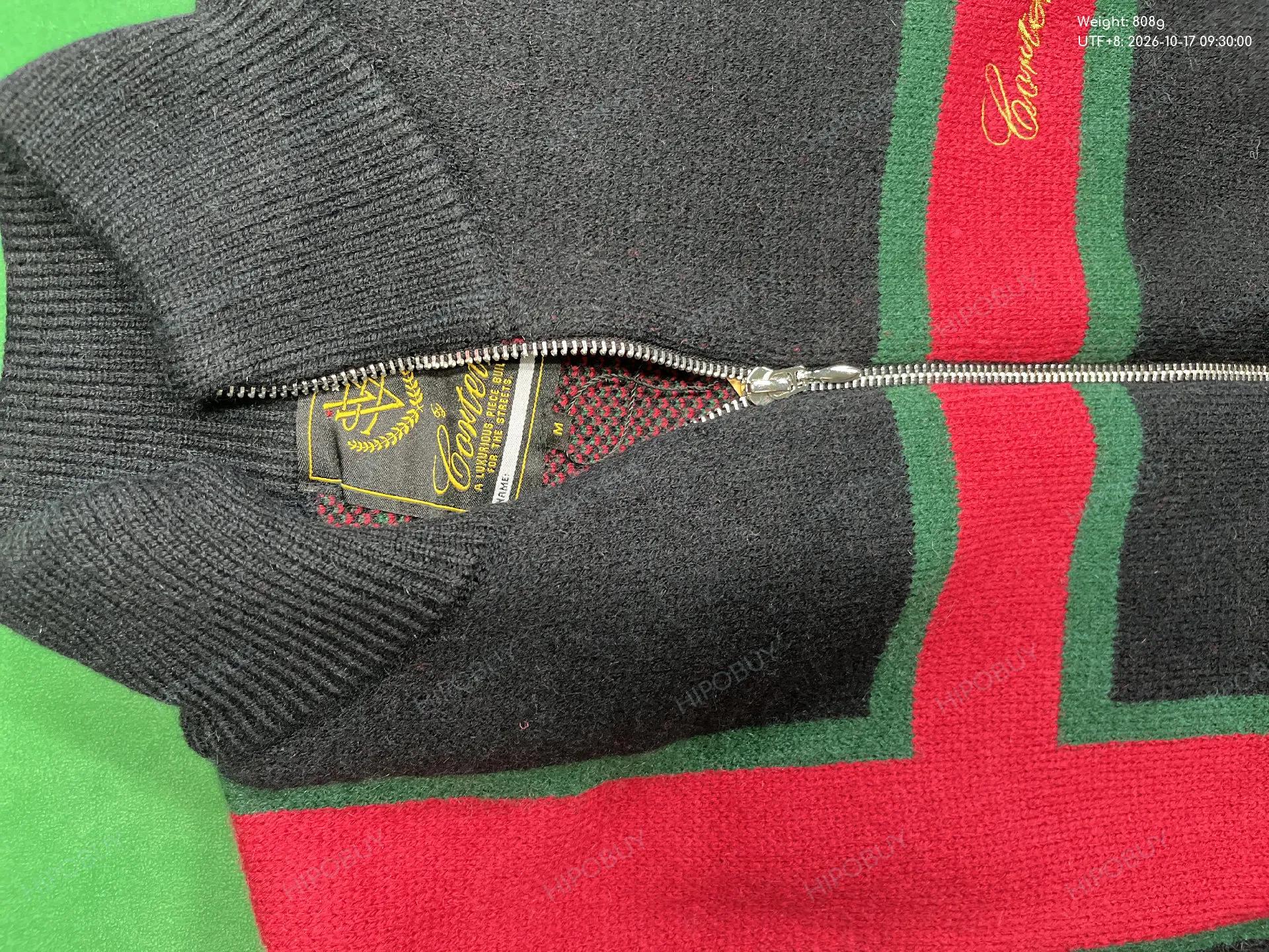 Foto QC 5 de Corteiz Crewneck Sweater Logo Chunky Knit Black