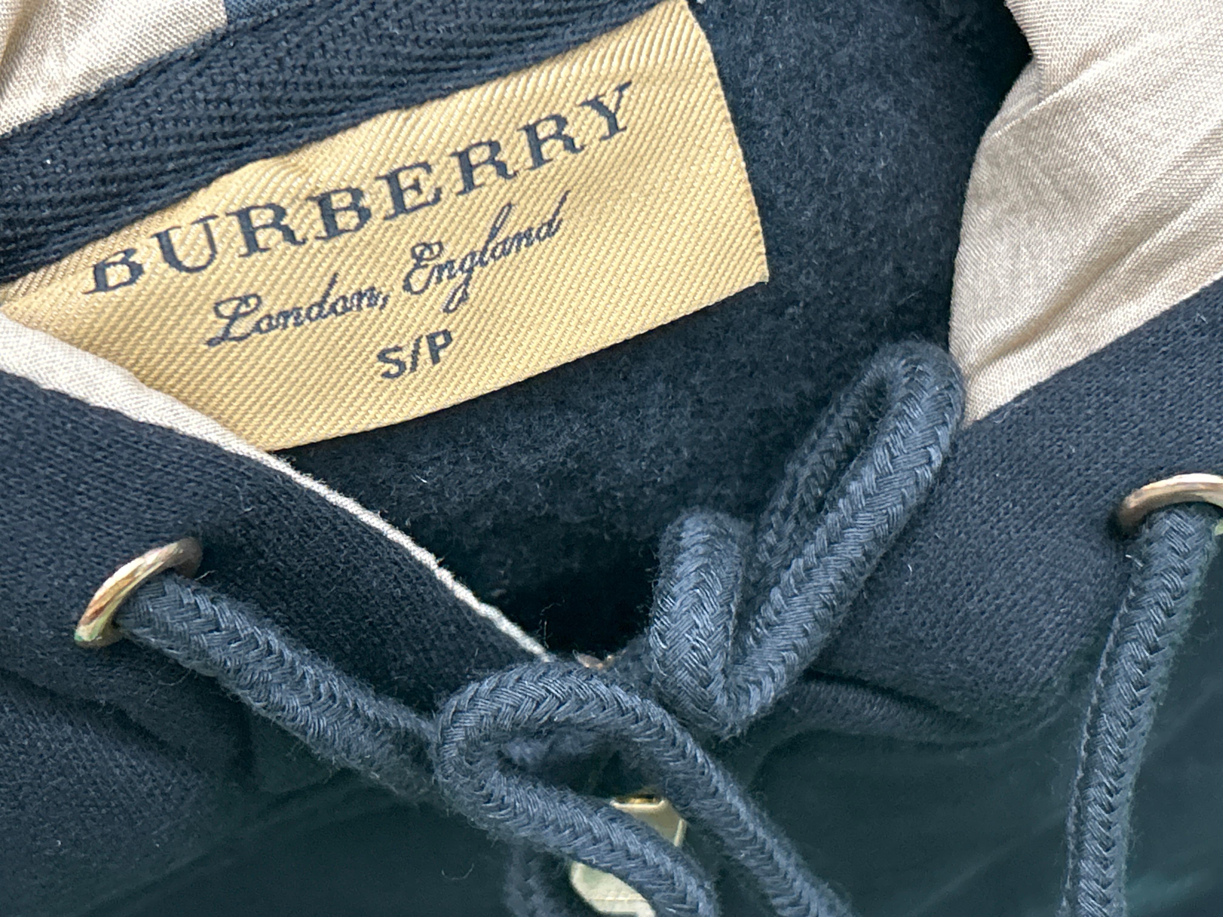 Foto QC 6 de Burberry Hoodie Zip Up Vintage Check Lining Black