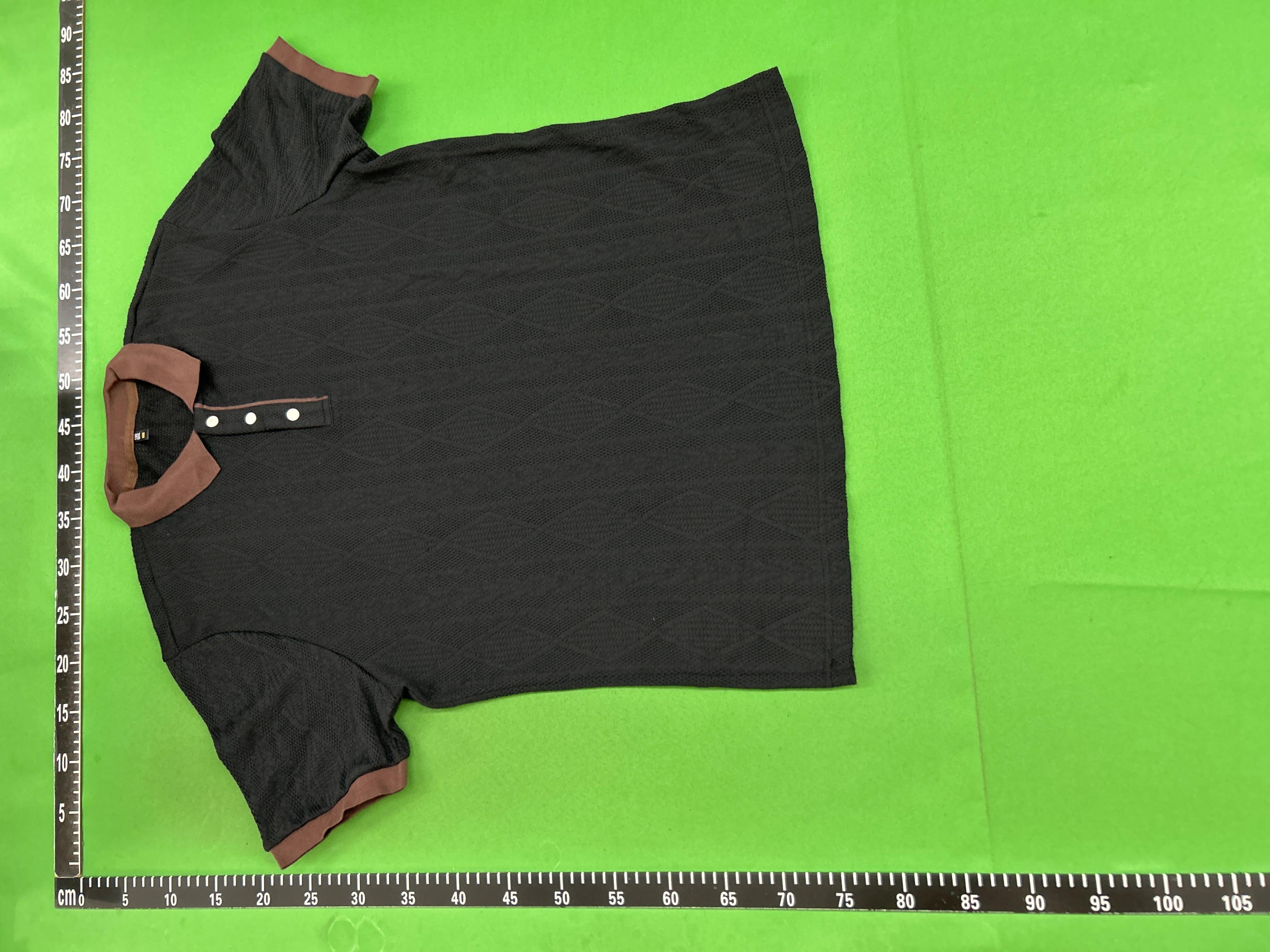 Foto QC 6 de Polo Ralph Lauren Shirt Cable Knit Contrast Collar White Brown