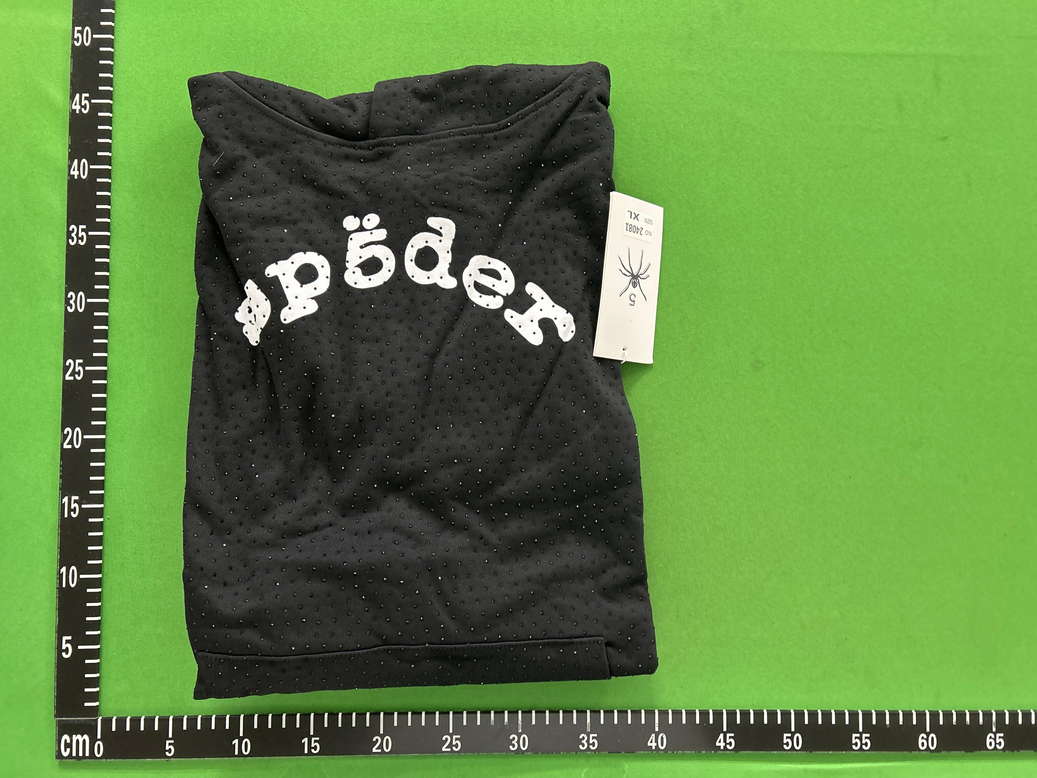 Foto QC 1 de Sp5der Heavy Web Sweater Cotton Fleece Black Green