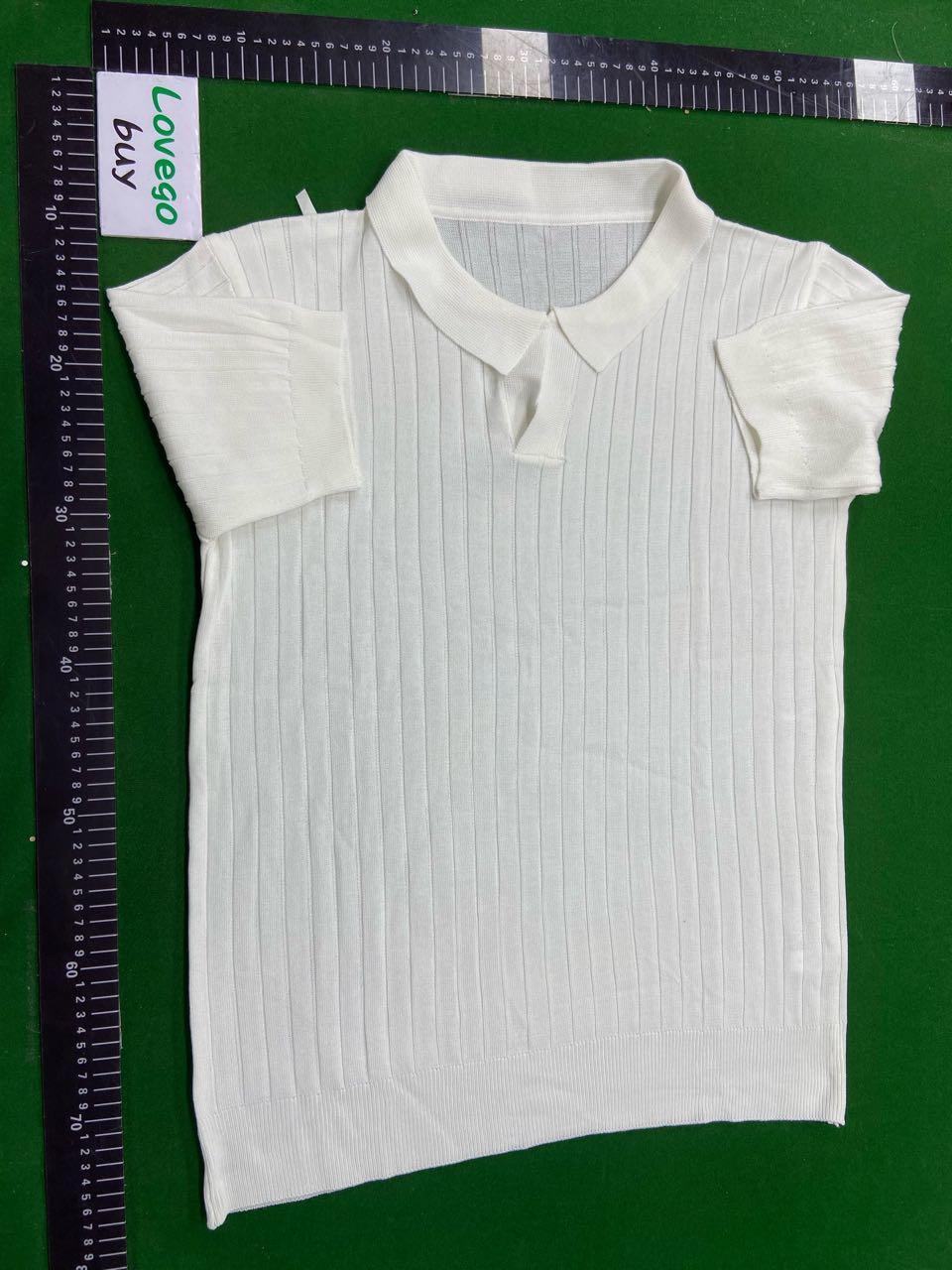Foto QC 7 de Other Ribbed Knit Polo Shirt Green