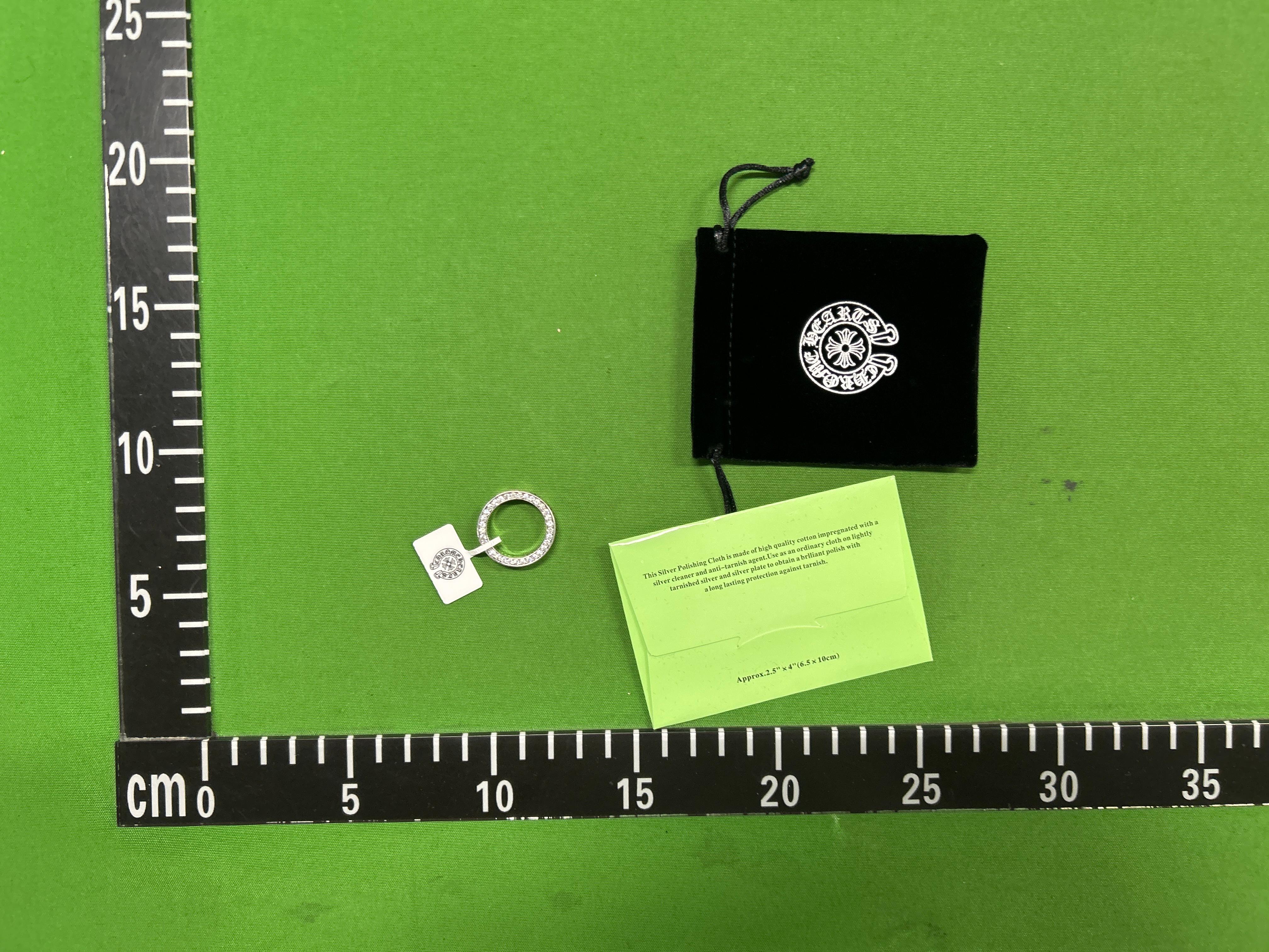 Foto QC 6 de Chrome Hearts Double Floral Cross Ring 925 Silver Diamond Silver