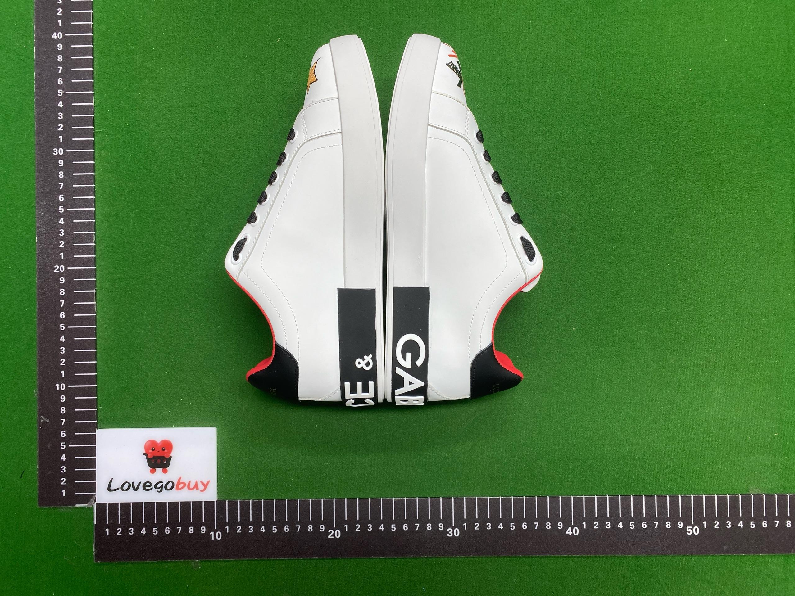 Foto QC 3 de Dolce & Gabbana Portofino Low Hand-painted Graffiti White