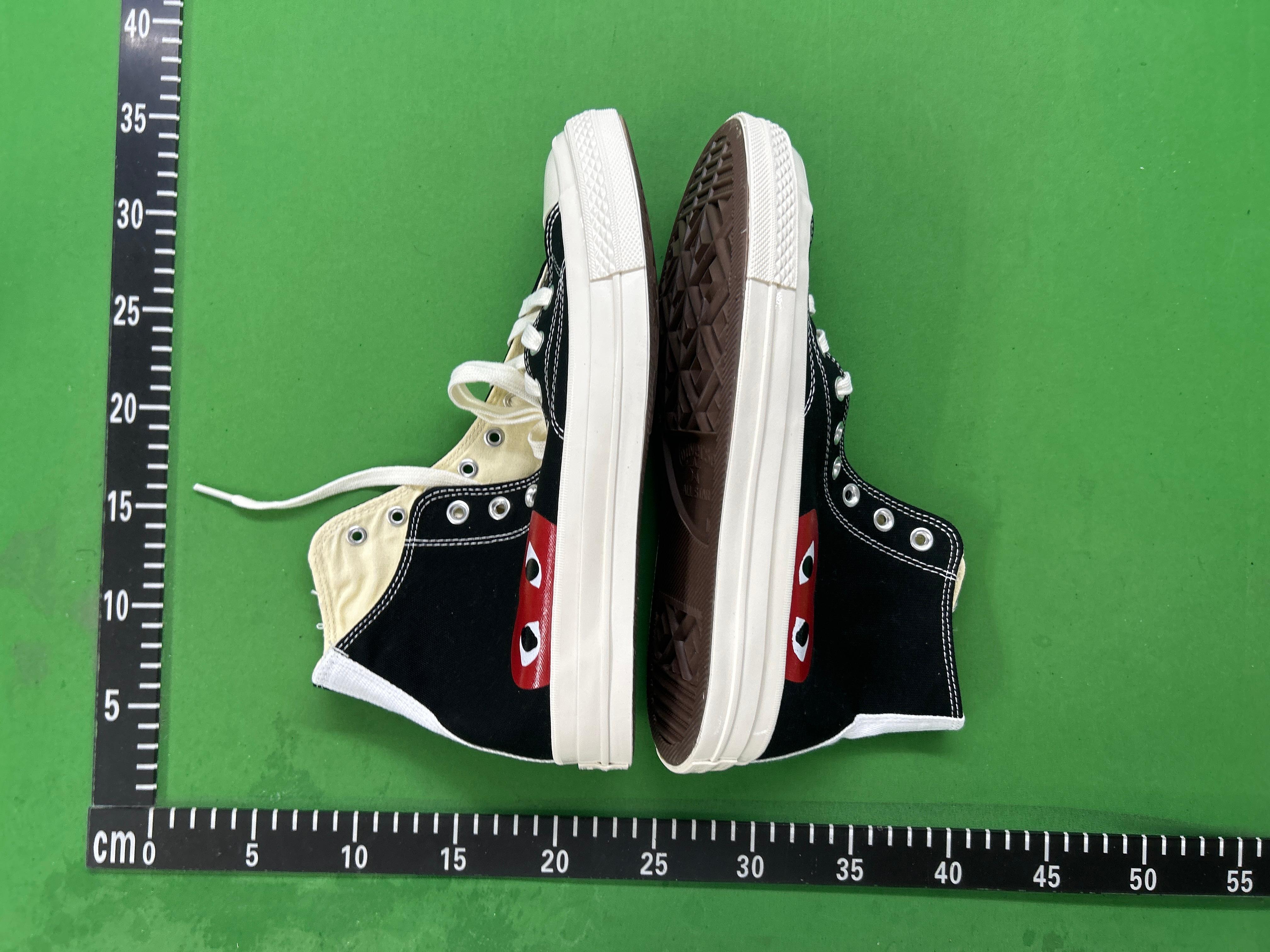 Foto QC 7 de Converse Chuck 70 High Comme des Garçons PLAY Black Red Sole A01793C