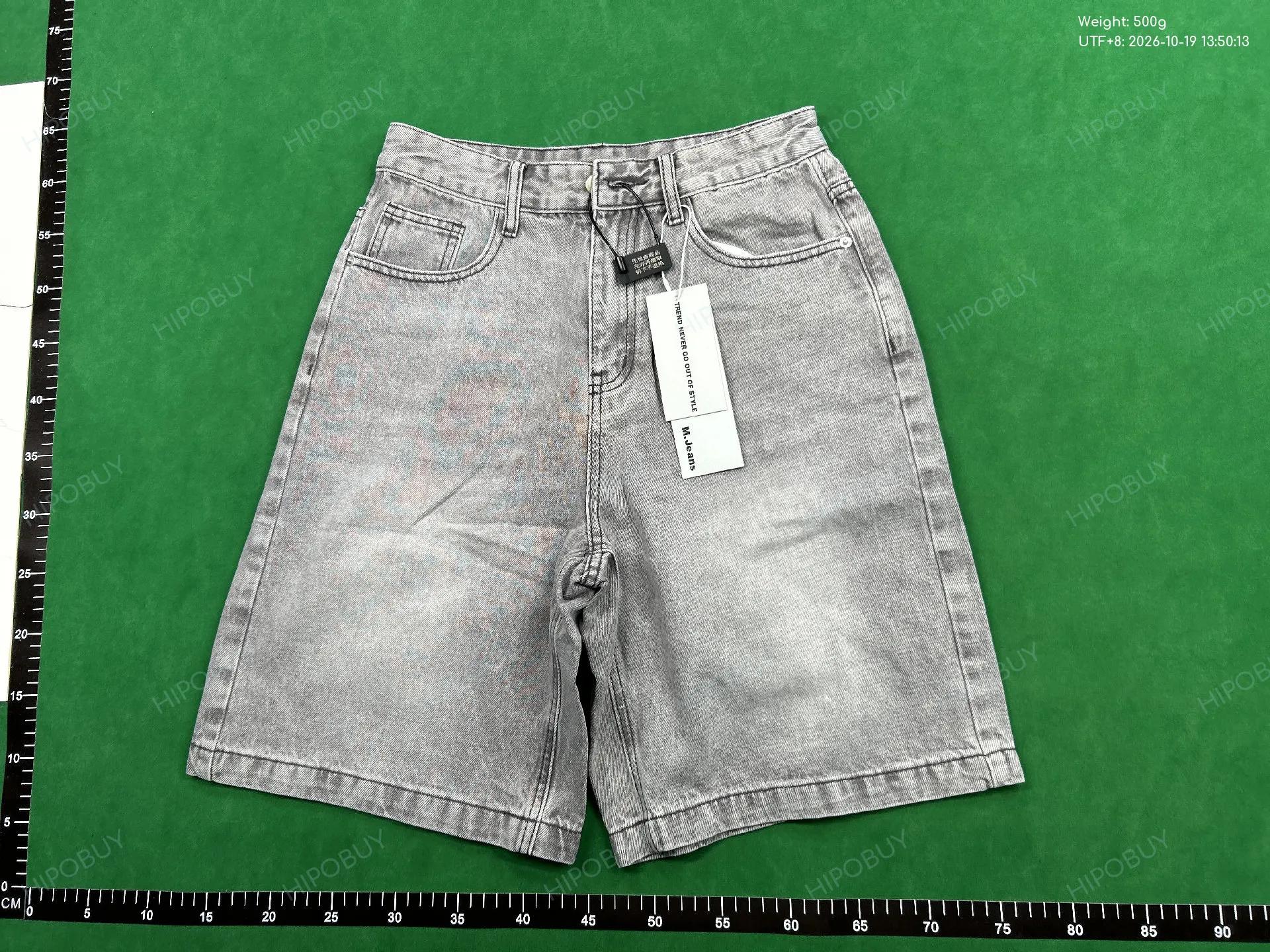 Foto QC 2 de Nirben Denim Shorts Camo Loose Grey