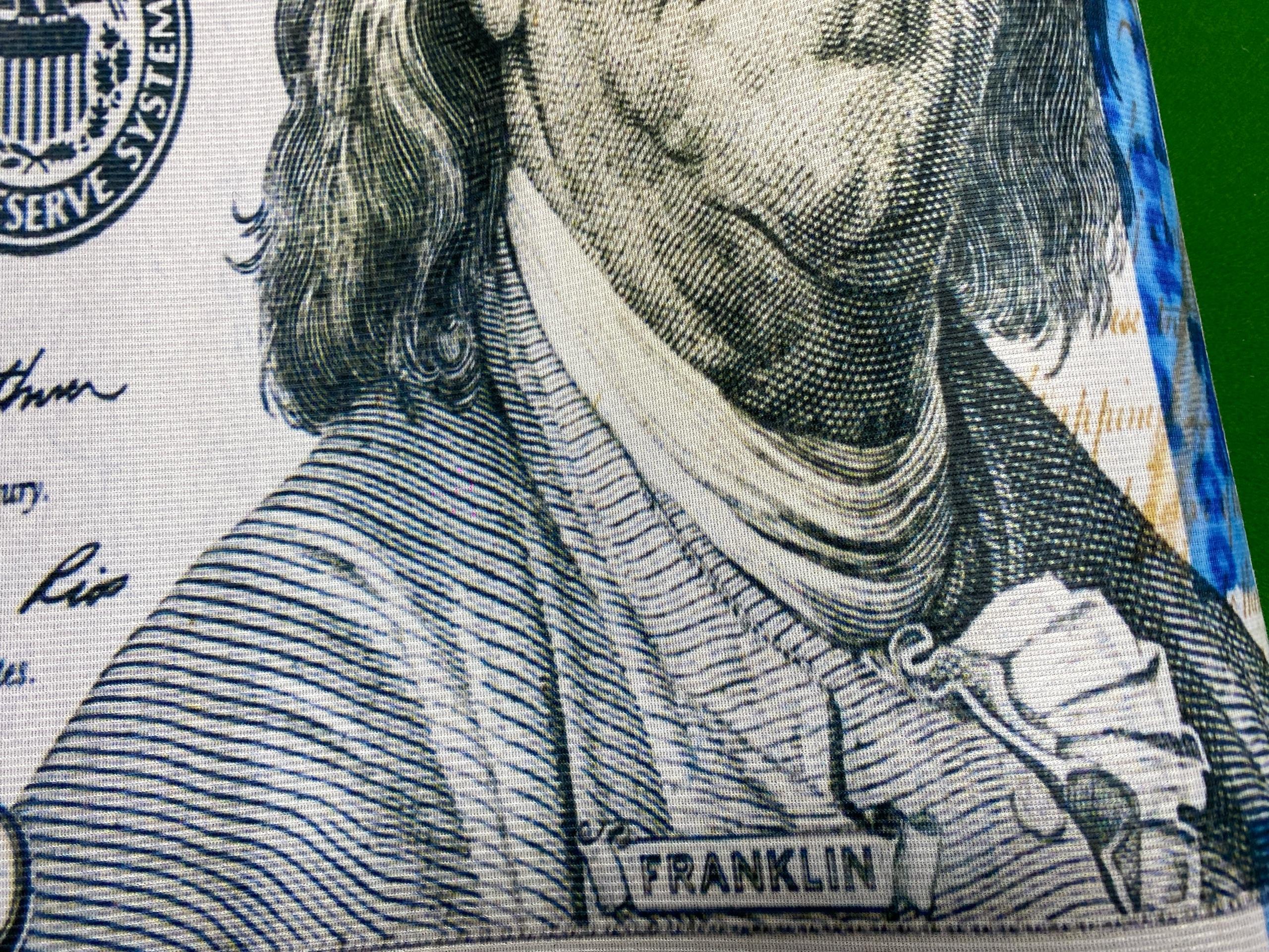 Foto QC 3 de Unbranded One Dollar Bill Area Rug Green