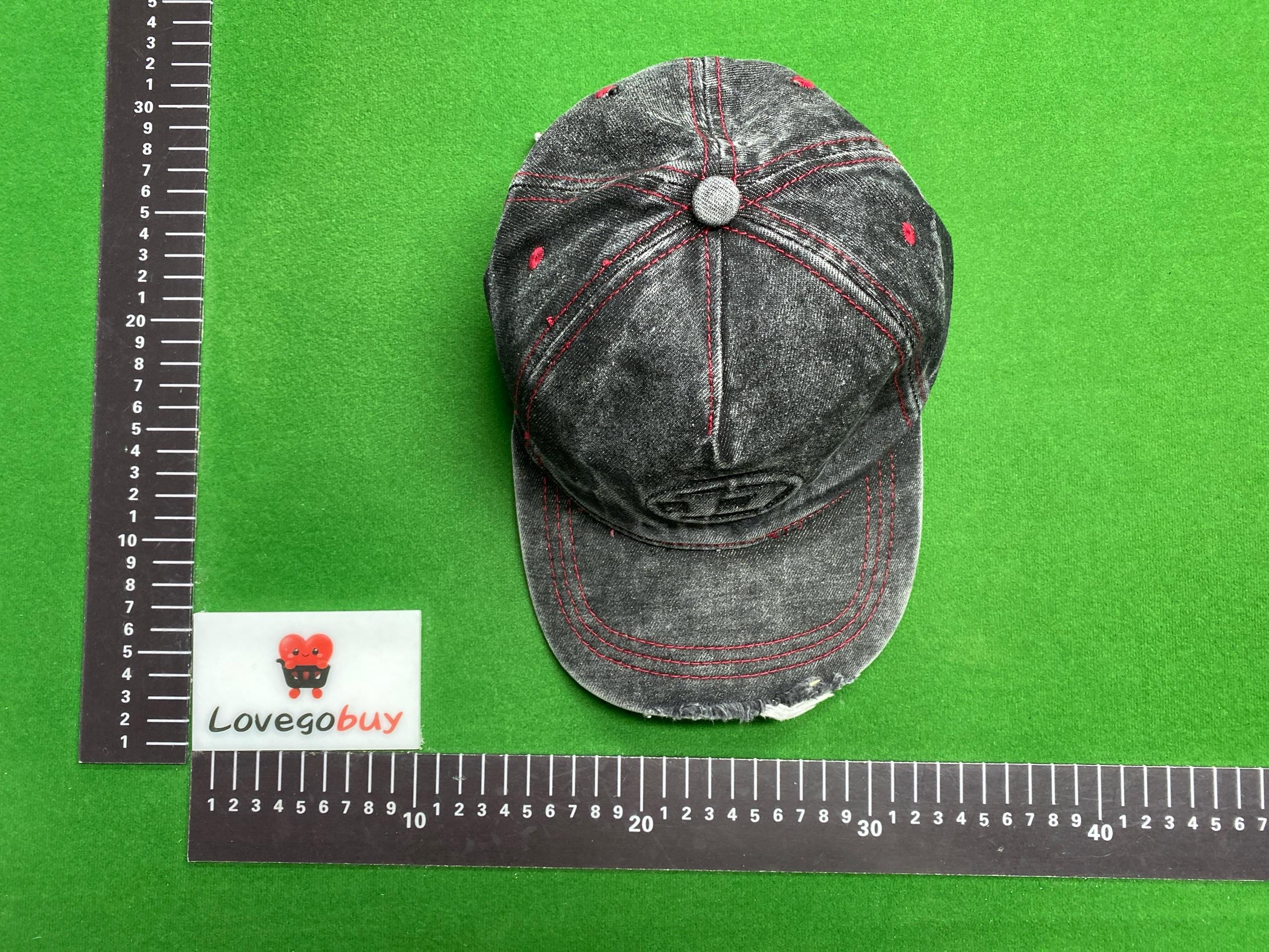 Foto QC 4 de Diesel Oval D Logo Cap Distressed Blue Denim