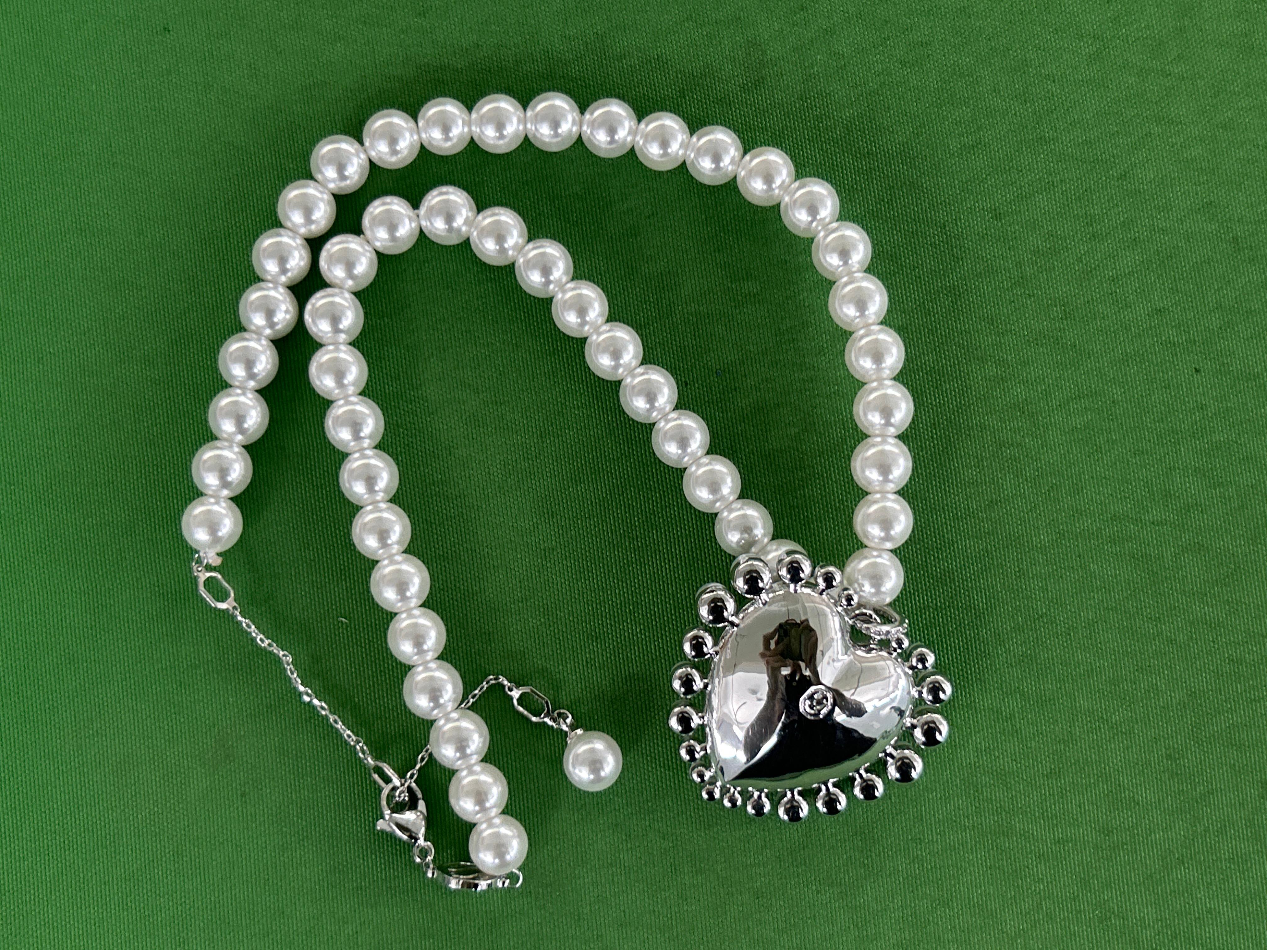 Foto QC 4 de Other Heart Jewelry Set Metal and Strass Crystal Silver
